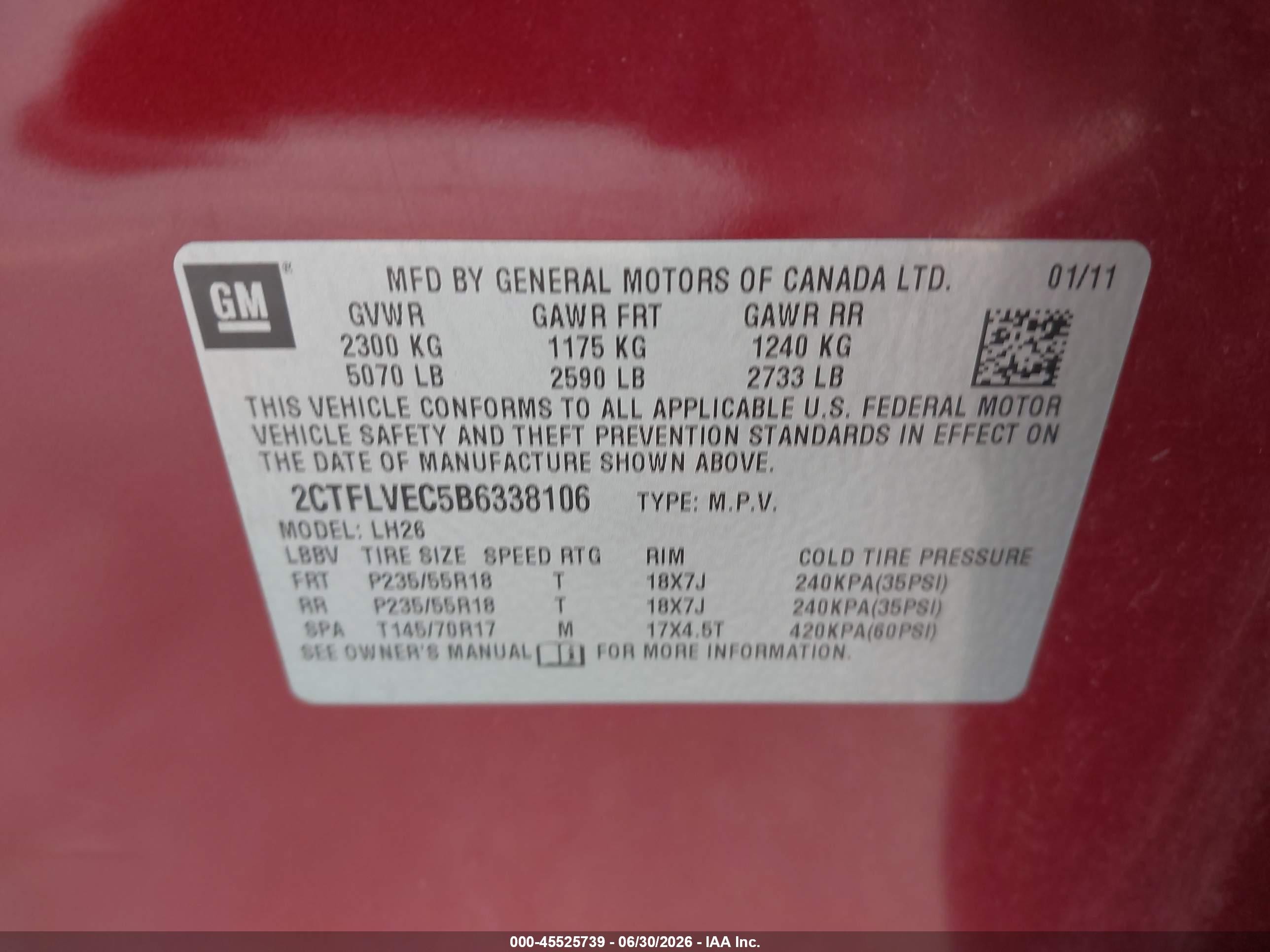 2011 Gmc Terrain Slt-1 Red vin: 2CTFLVEC5B6338106
