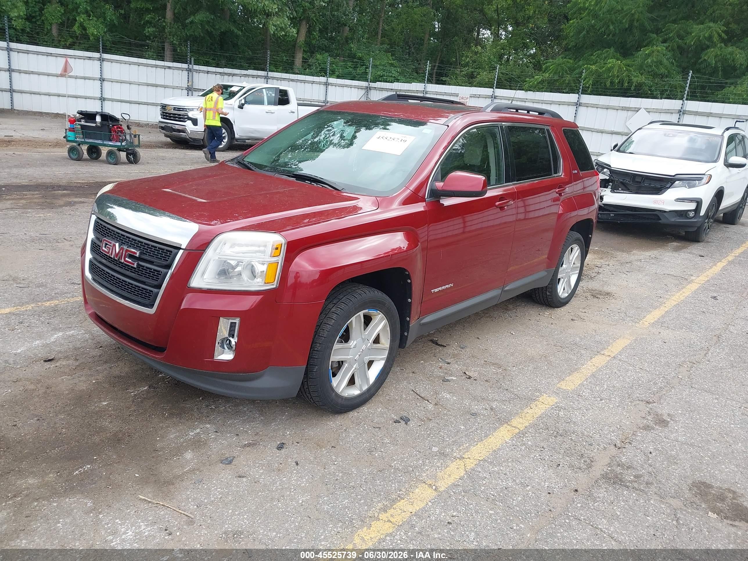 2011 Gmc Terrain Slt-1 Red vin: 2CTFLVEC5B6338106