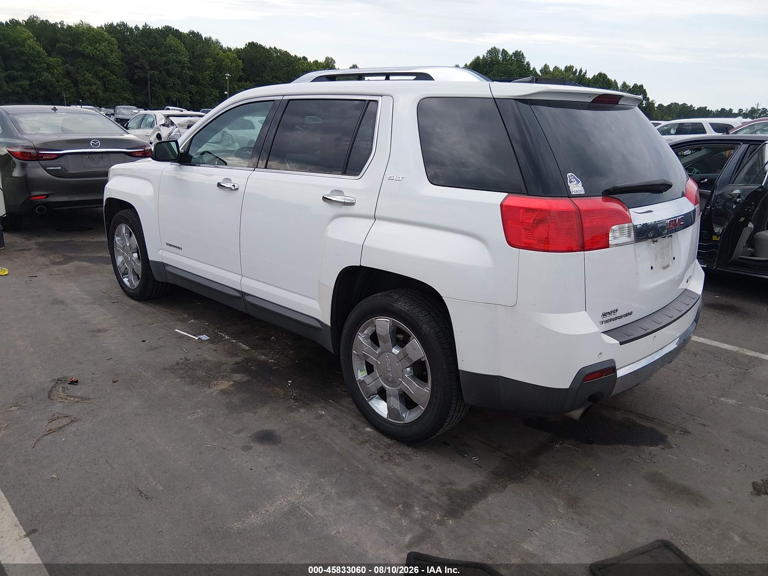 2011 Gmc Terrain Slt-2 Белый vin: 2CTFLWE53B6407611