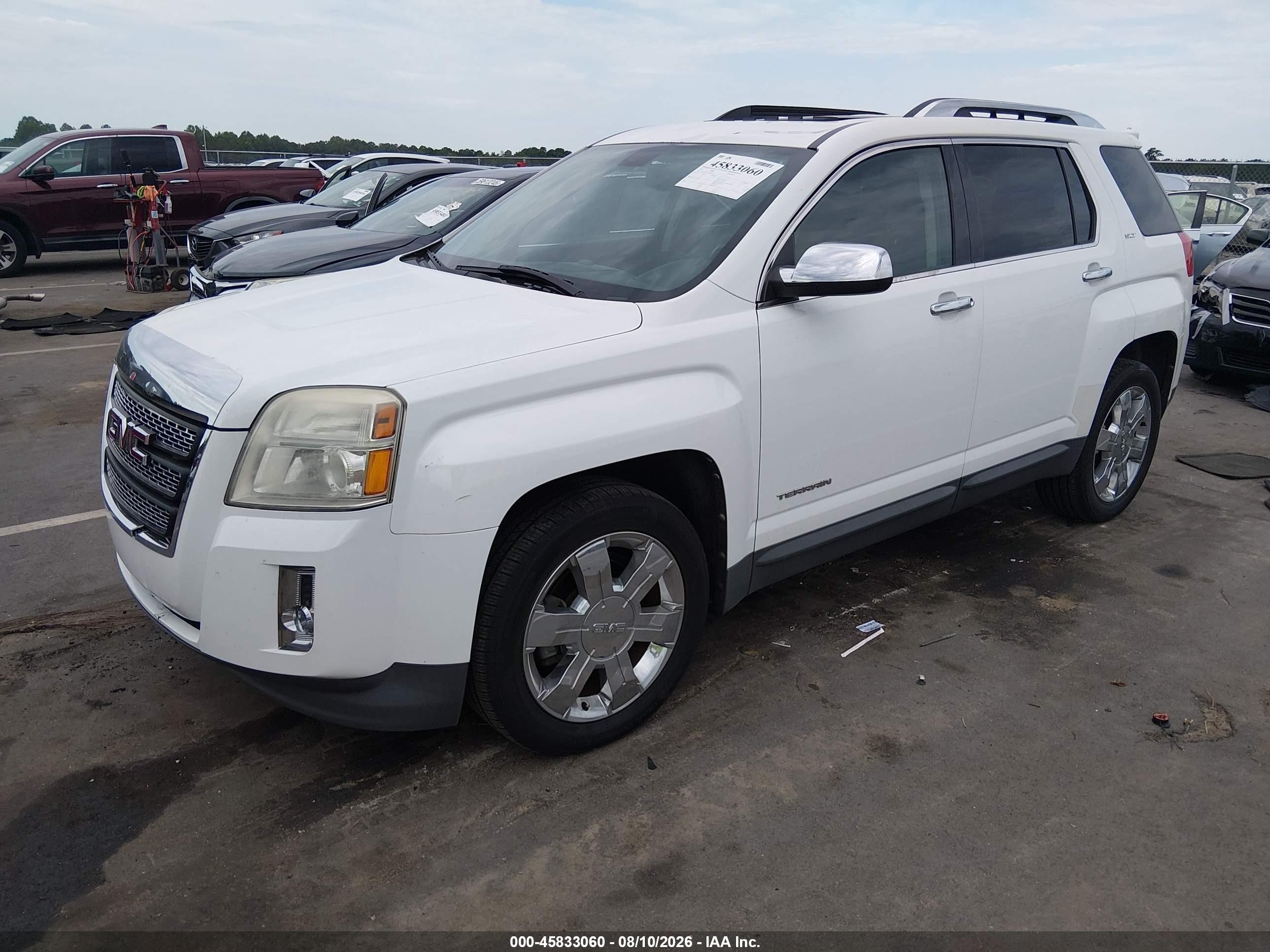 2011 Gmc Terrain Slt-2 Белый vin: 2CTFLWE53B6407611