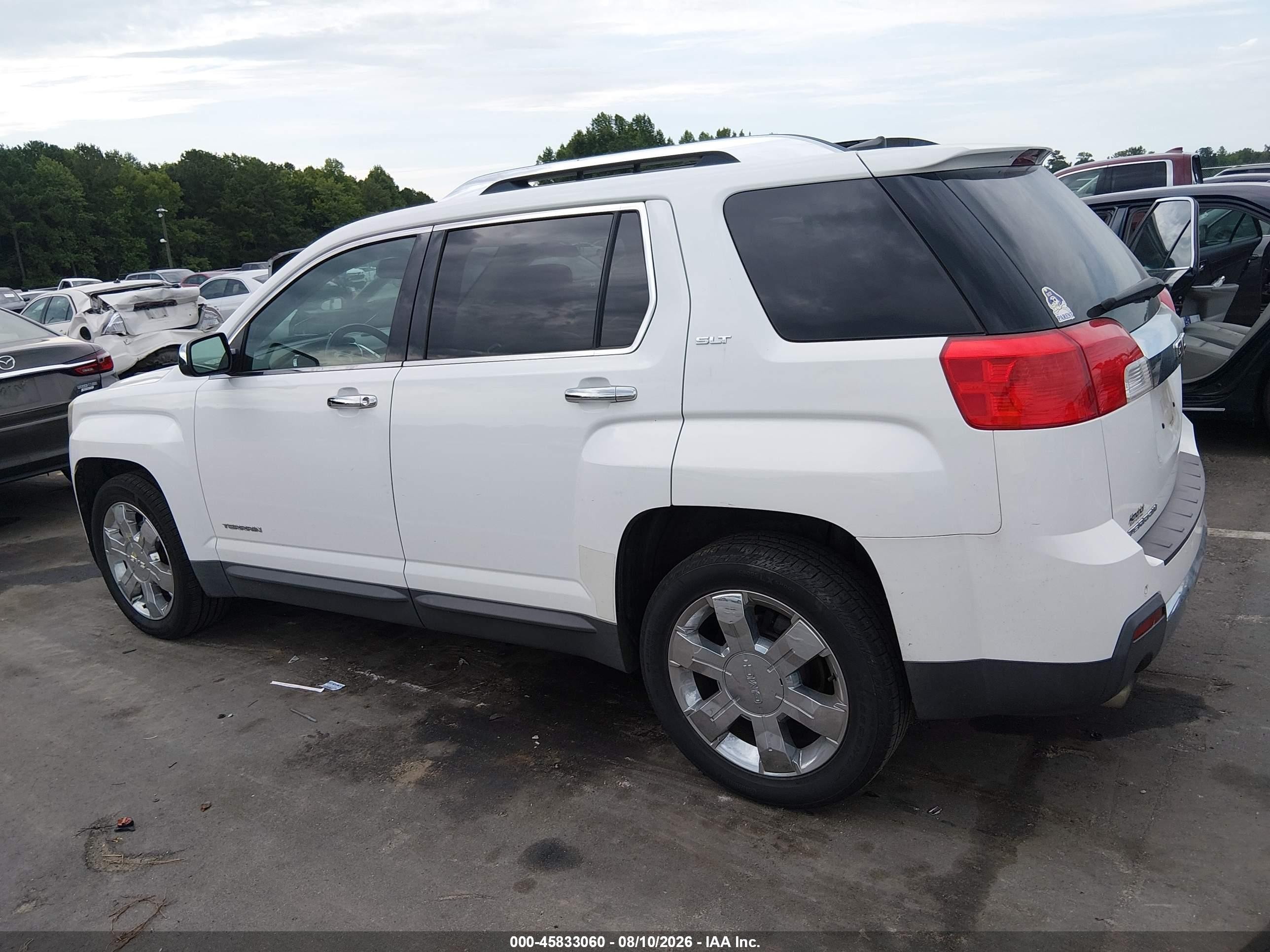 2011 Gmc Terrain Slt-2 Белый vin: 2CTFLWE53B6407611