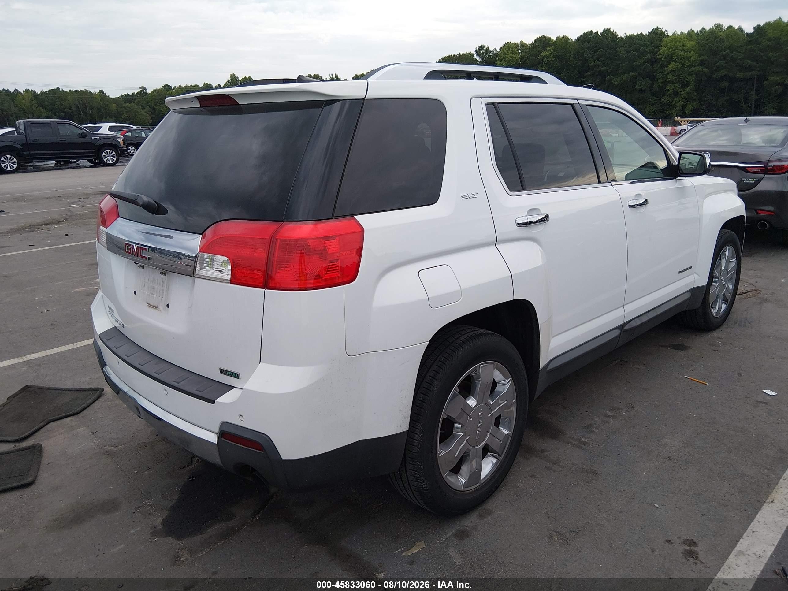 2011 Gmc Terrain Slt-2 Белый vin: 2CTFLWE53B6407611