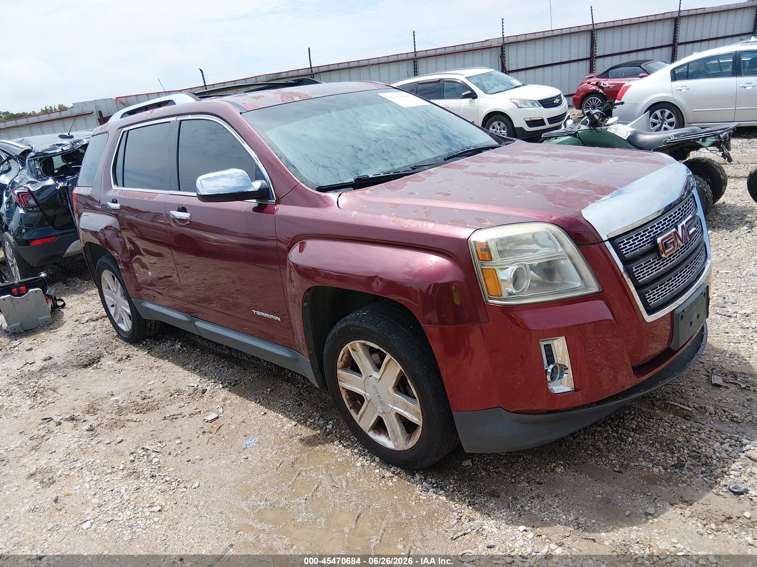 2011 Gmc Terrain Slt-2 Burgundy vin: 2CTFLWE5XB6208264