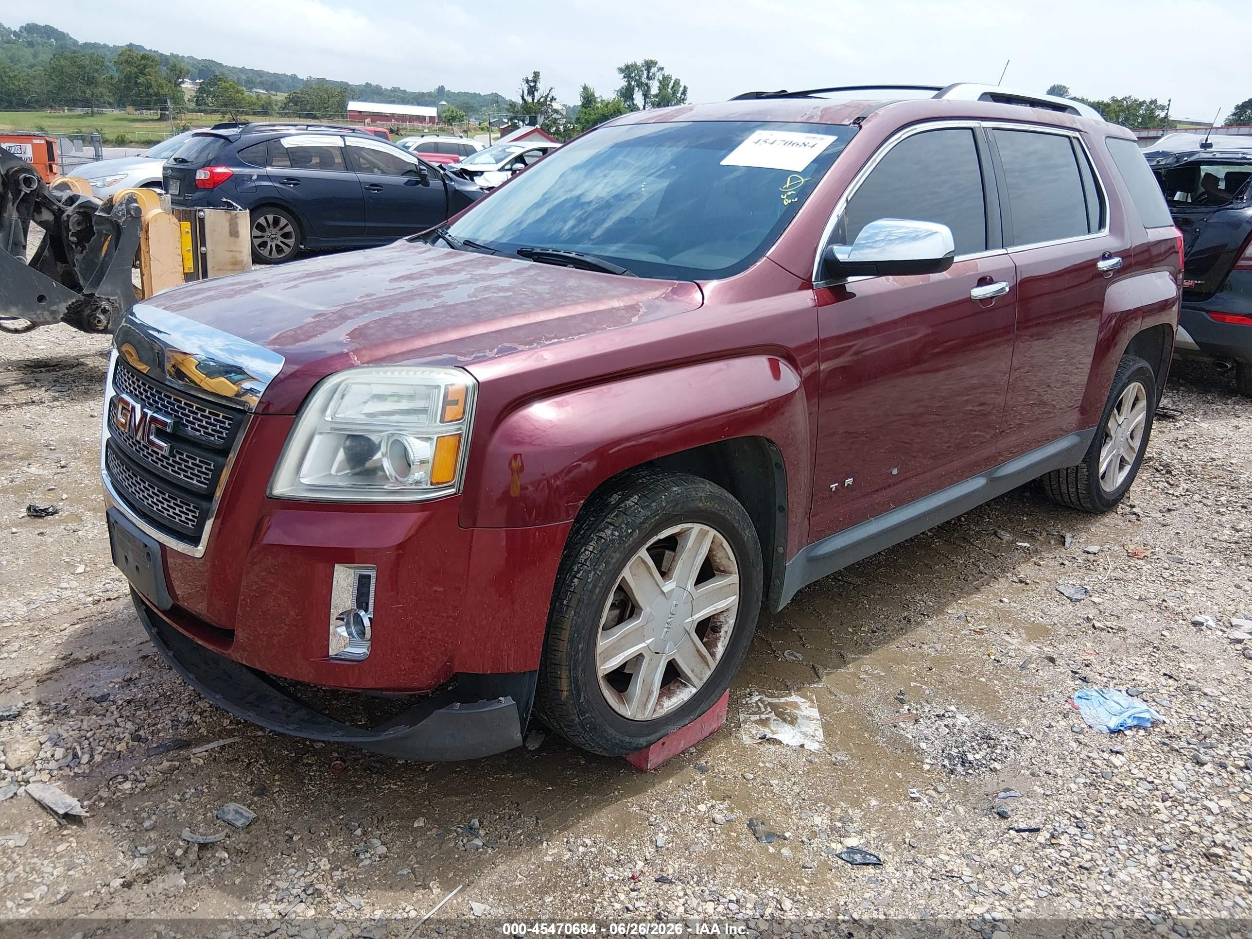 2011 Gmc Terrain Slt-2 Burgundy vin: 2CTFLWE5XB6208264