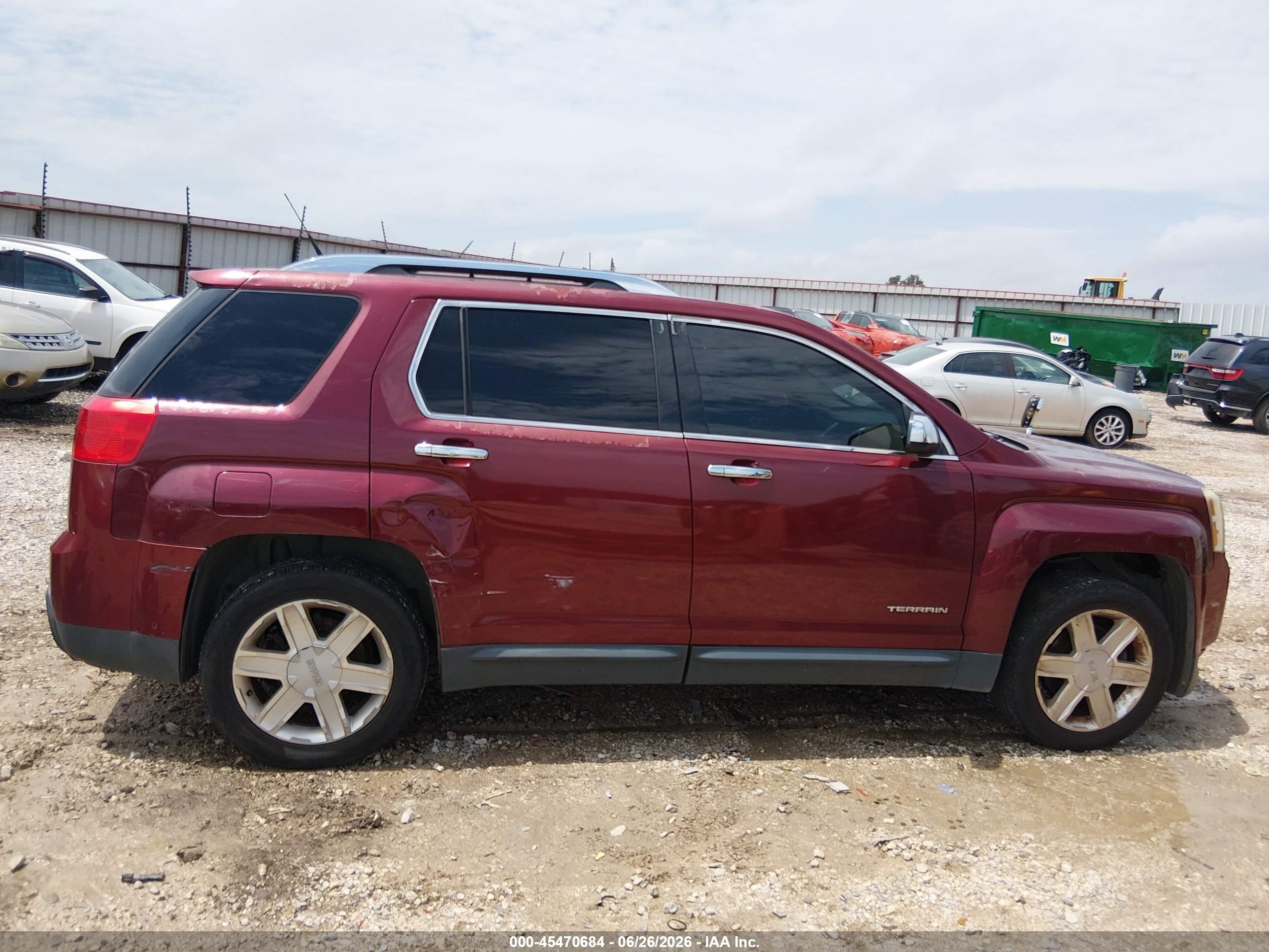 2011 Gmc Terrain Slt-2 Burgundy vin: 2CTFLWE5XB6208264