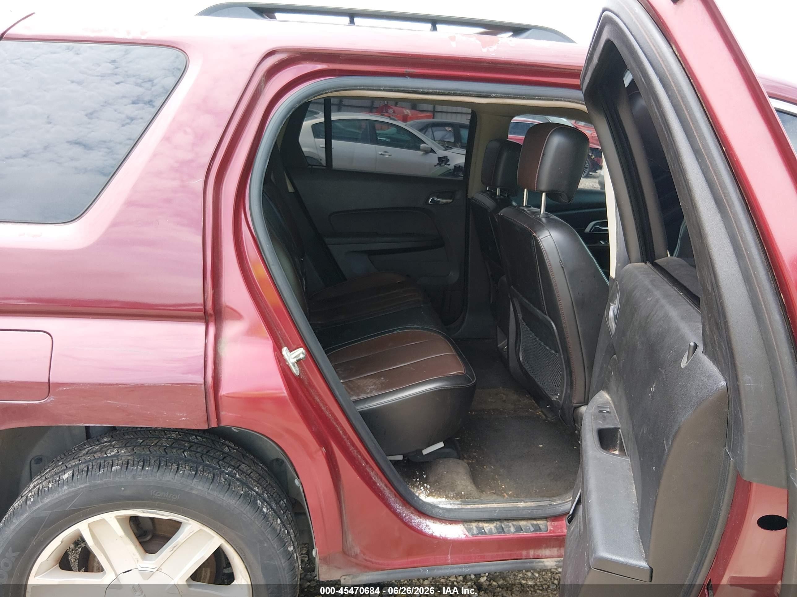 2011 Gmc Terrain Slt-2 Burgundy vin: 2CTFLWE5XB6208264