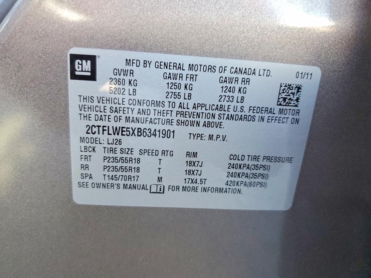 2011 Gmc Terrain Slt Charcoal vin: 2CTFLWE5XB6341901