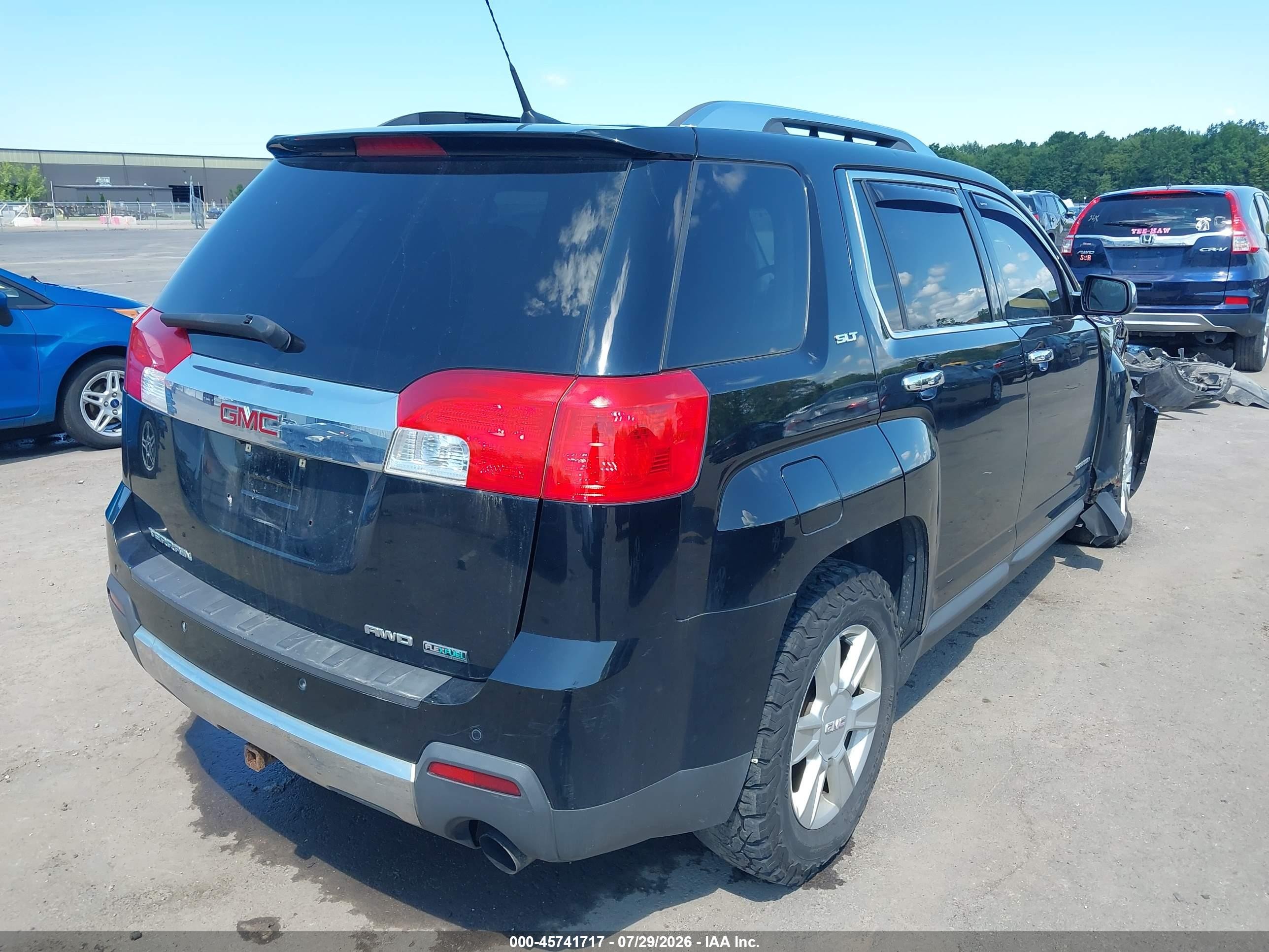 2011 Gmc Terrain Slt-2 Черный vin: 2CTFLXE53B6410174