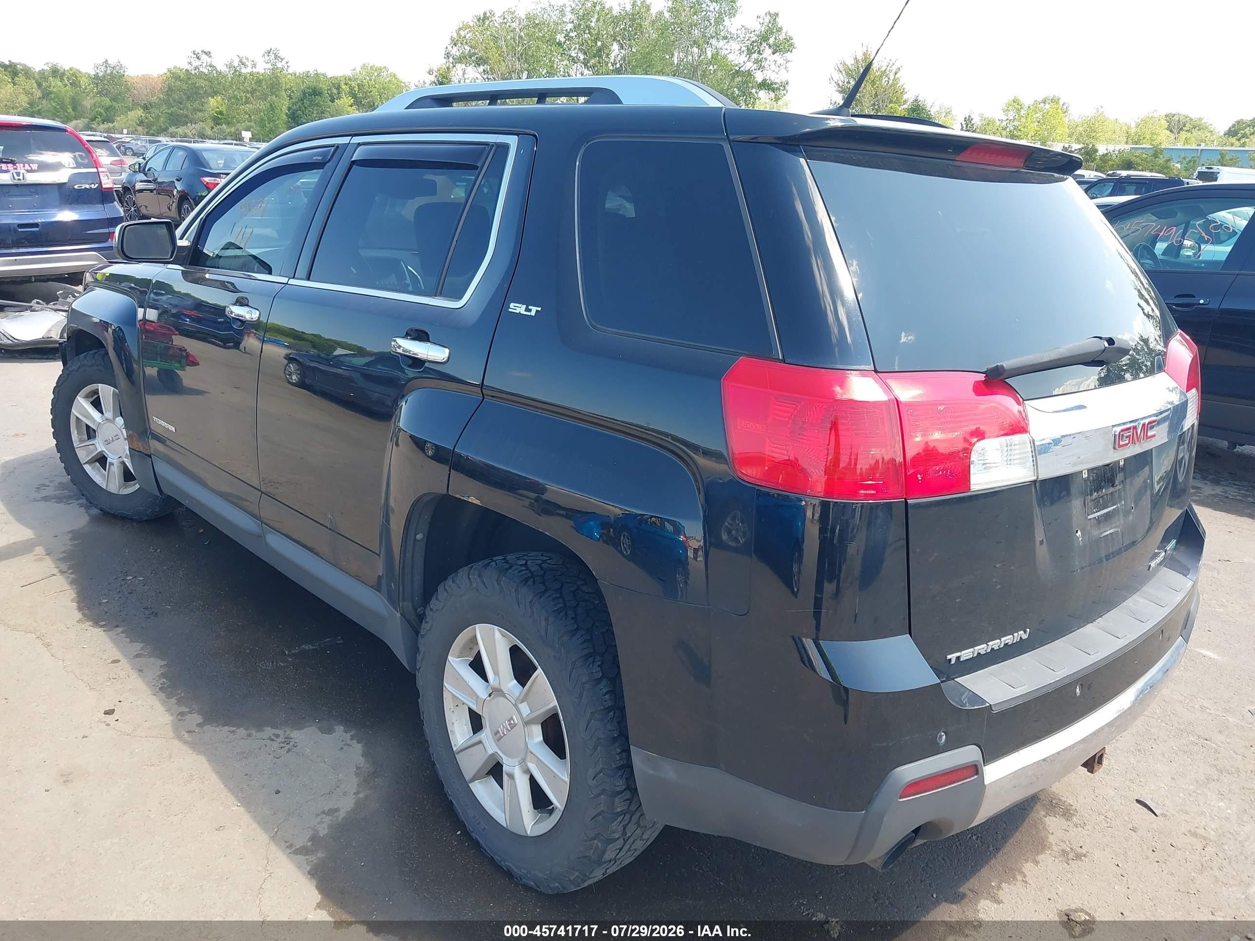 2011 Gmc Terrain Slt-2 Черный vin: 2CTFLXE53B6410174