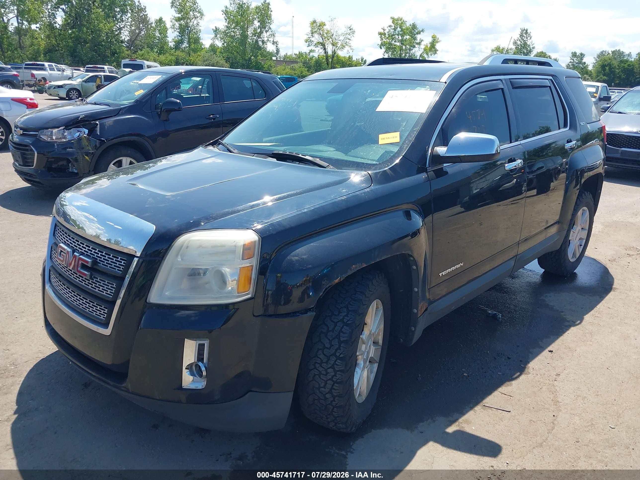2011 Gmc Terrain Slt-2 Черный vin: 2CTFLXE53B6410174