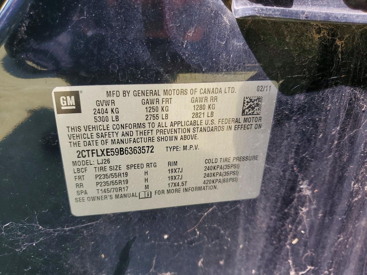 2011 Gmc Terrain Slt Black vin: 2CTFLXE59B6363572
