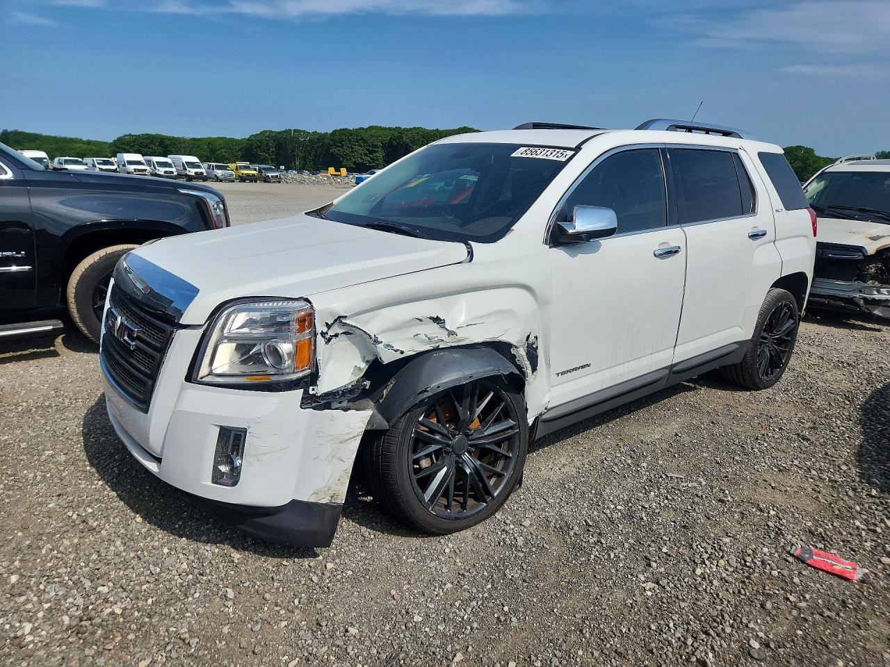 2011 Gmc Terrain Slt White vin: 2CTFLXE5XB6235440