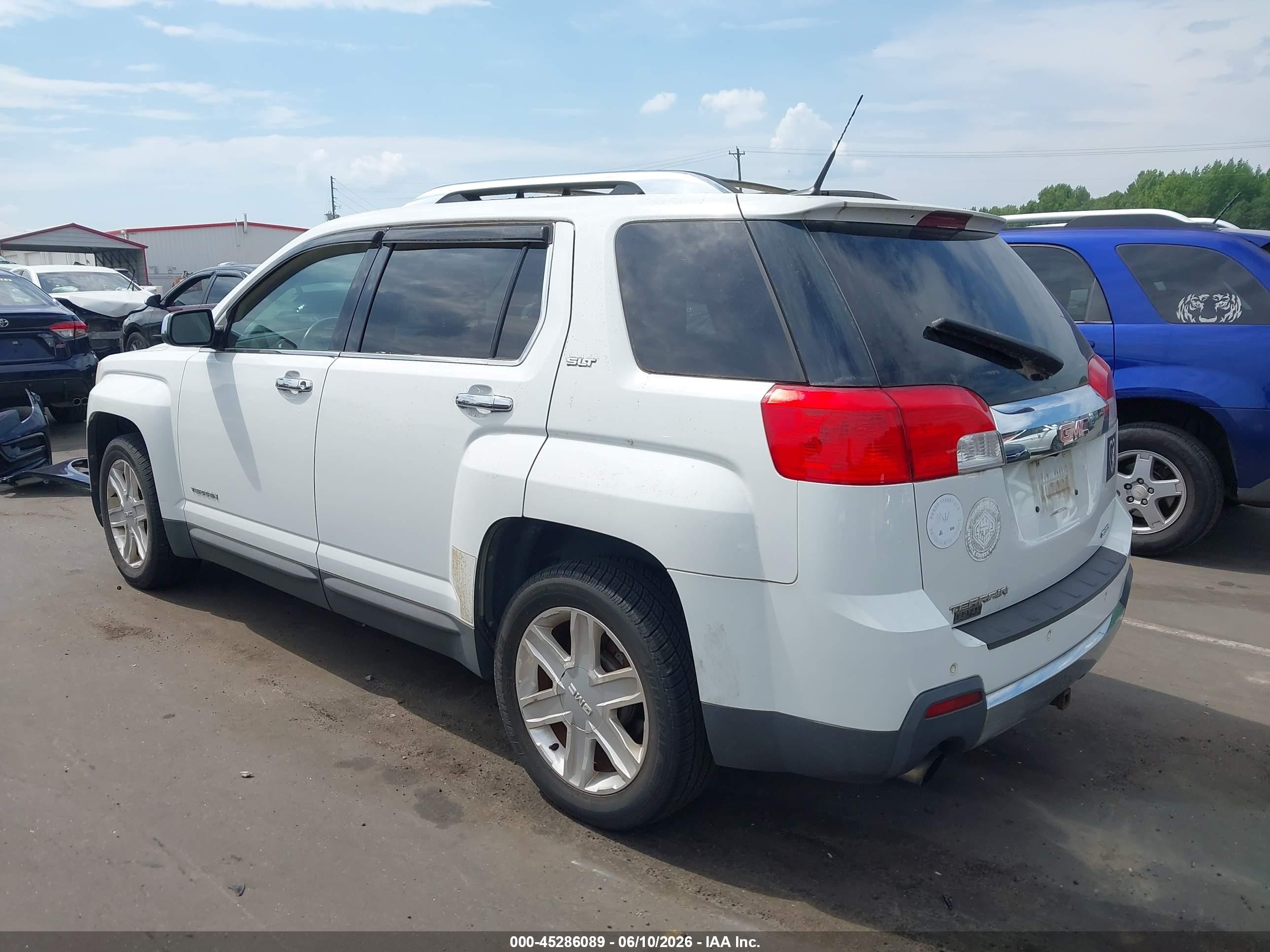 2011 Gmc Terrain Slt-2 White vin: 2CTFLXE5XB6280023