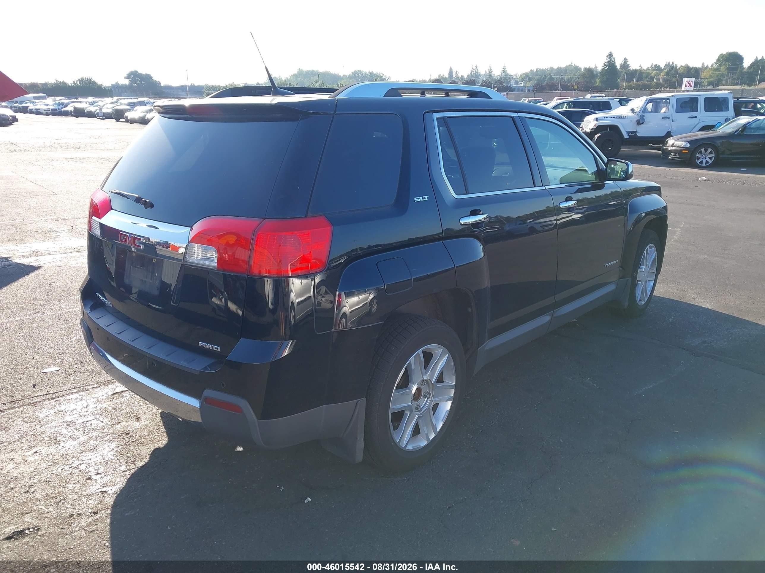 2011 Gmc Terrain Slt-2 Черный vin: 2CTFLXEC5B6337128