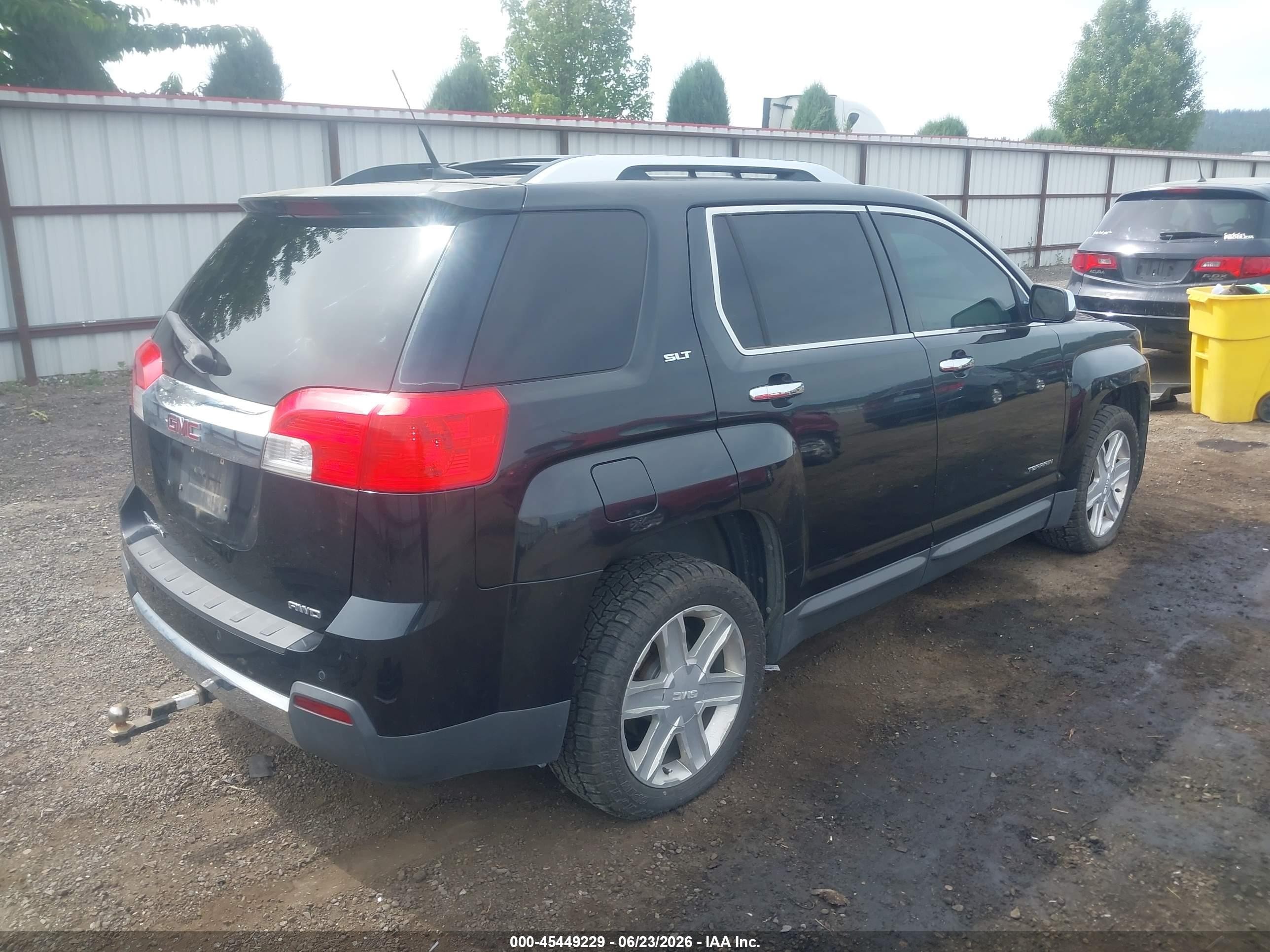 2011 Gmc Terrain Slt-2 Black vin: 2CTFLXEC6B6475728