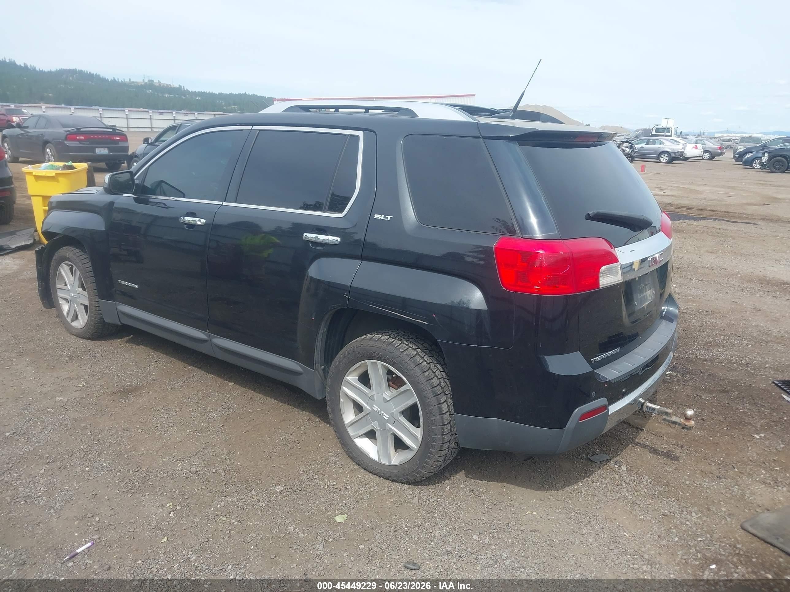 2011 Gmc Terrain Slt-2 Black vin: 2CTFLXEC6B6475728