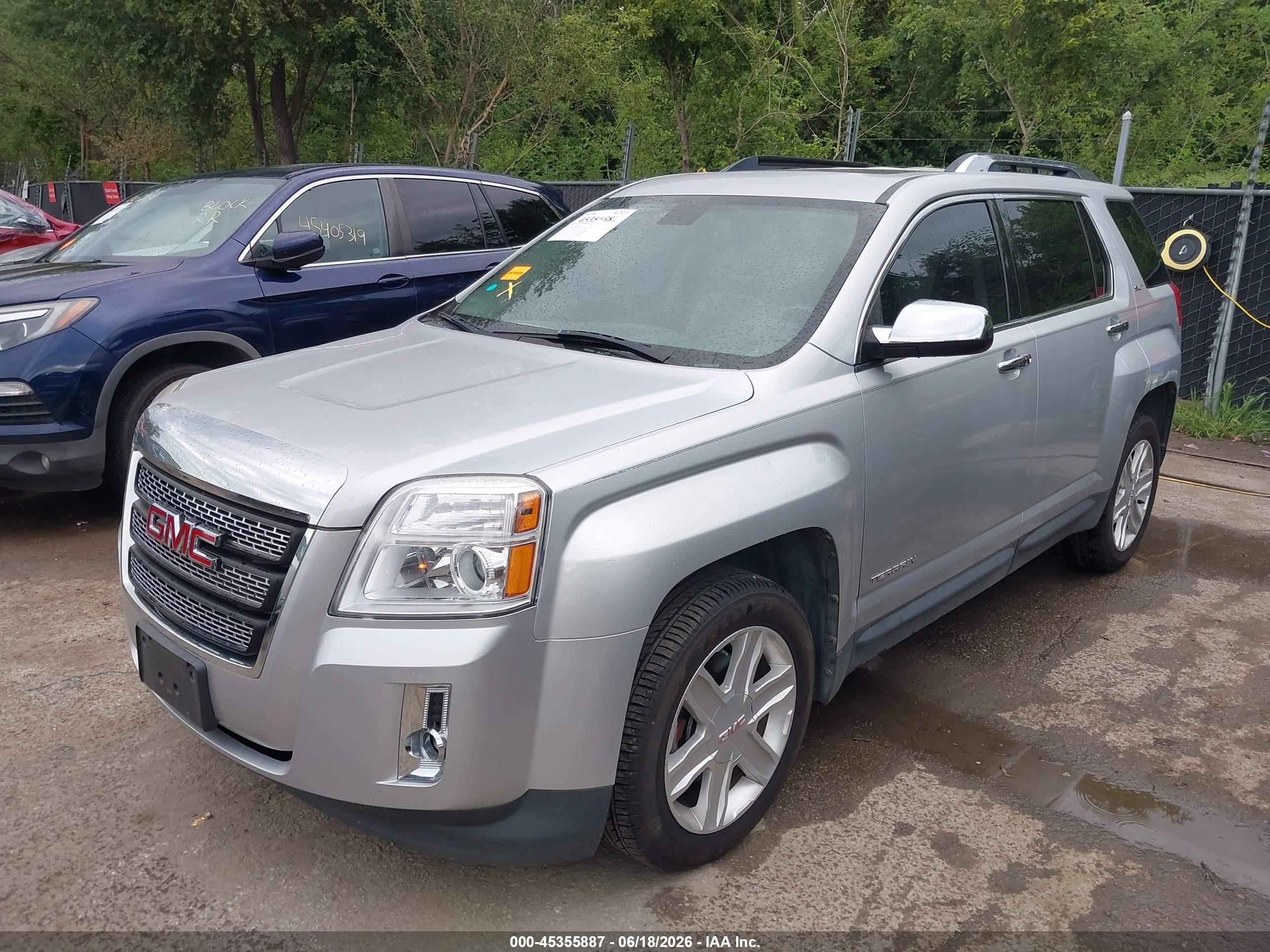 2011 Gmc Terrain Slt-2 Silver vin: 2CTFLXEC9B6443176