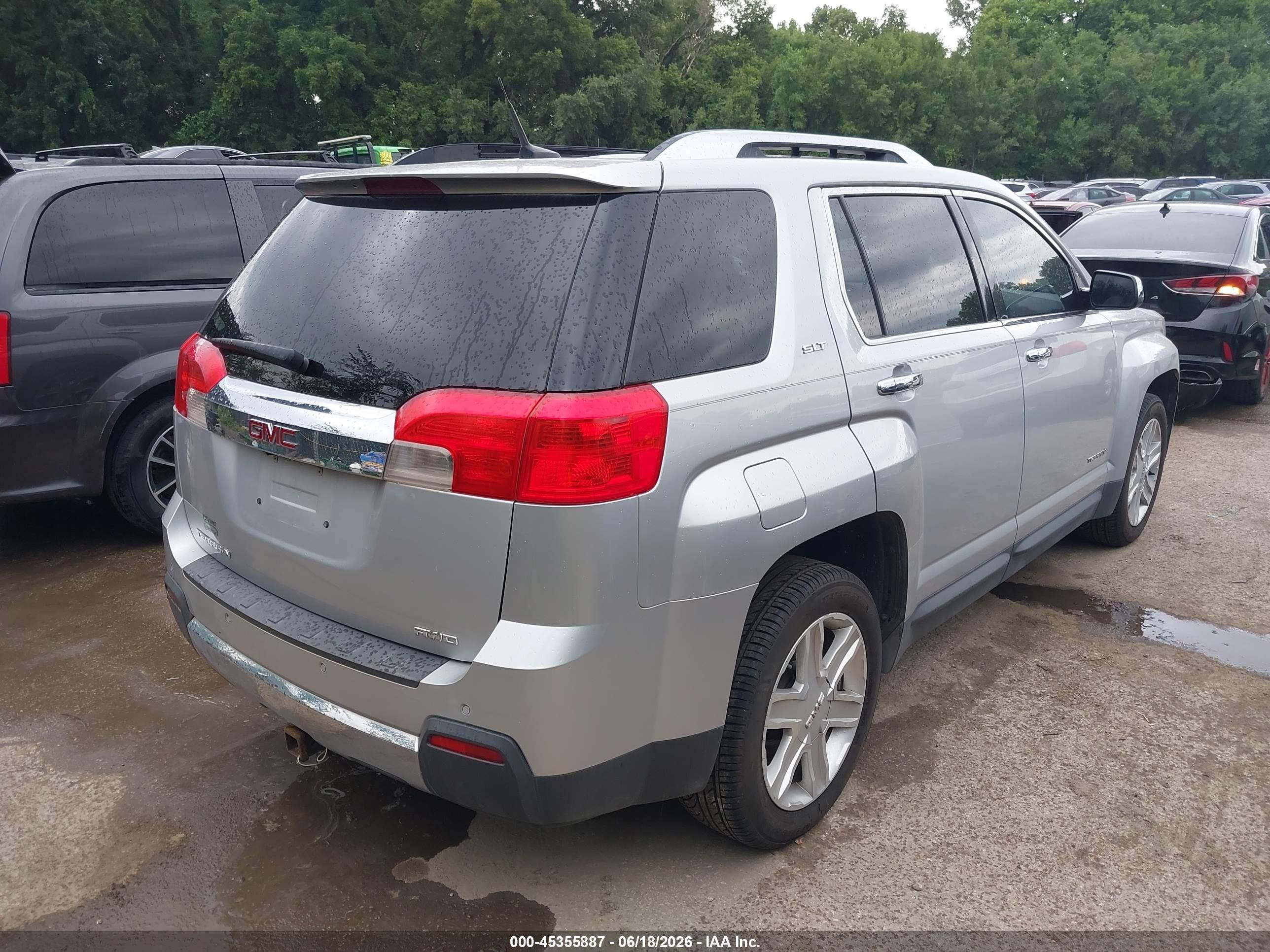 2011 Gmc Terrain Slt-2 Silver vin: 2CTFLXEC9B6443176
