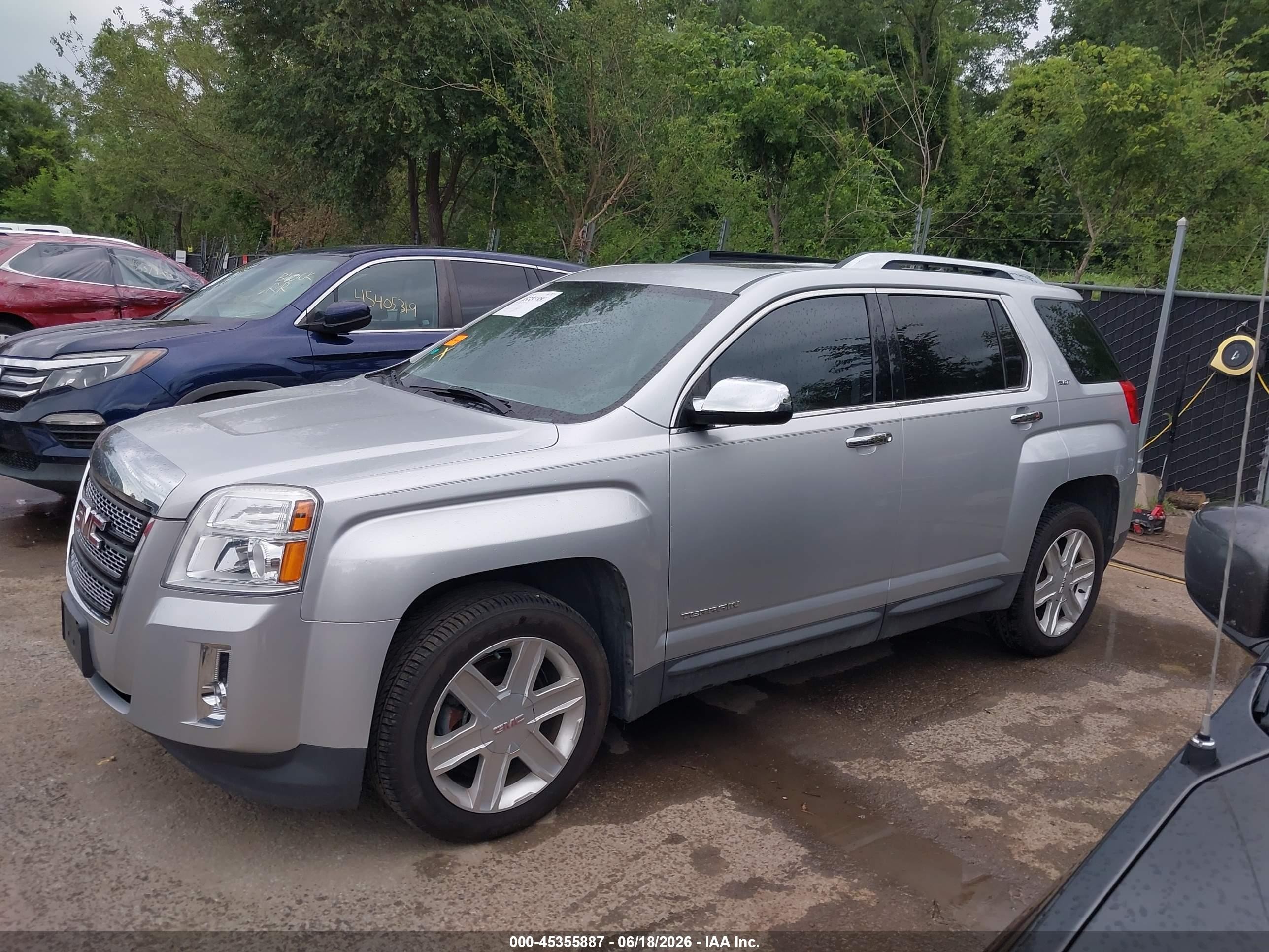 2011 Gmc Terrain Slt-2 Silver vin: 2CTFLXEC9B6443176