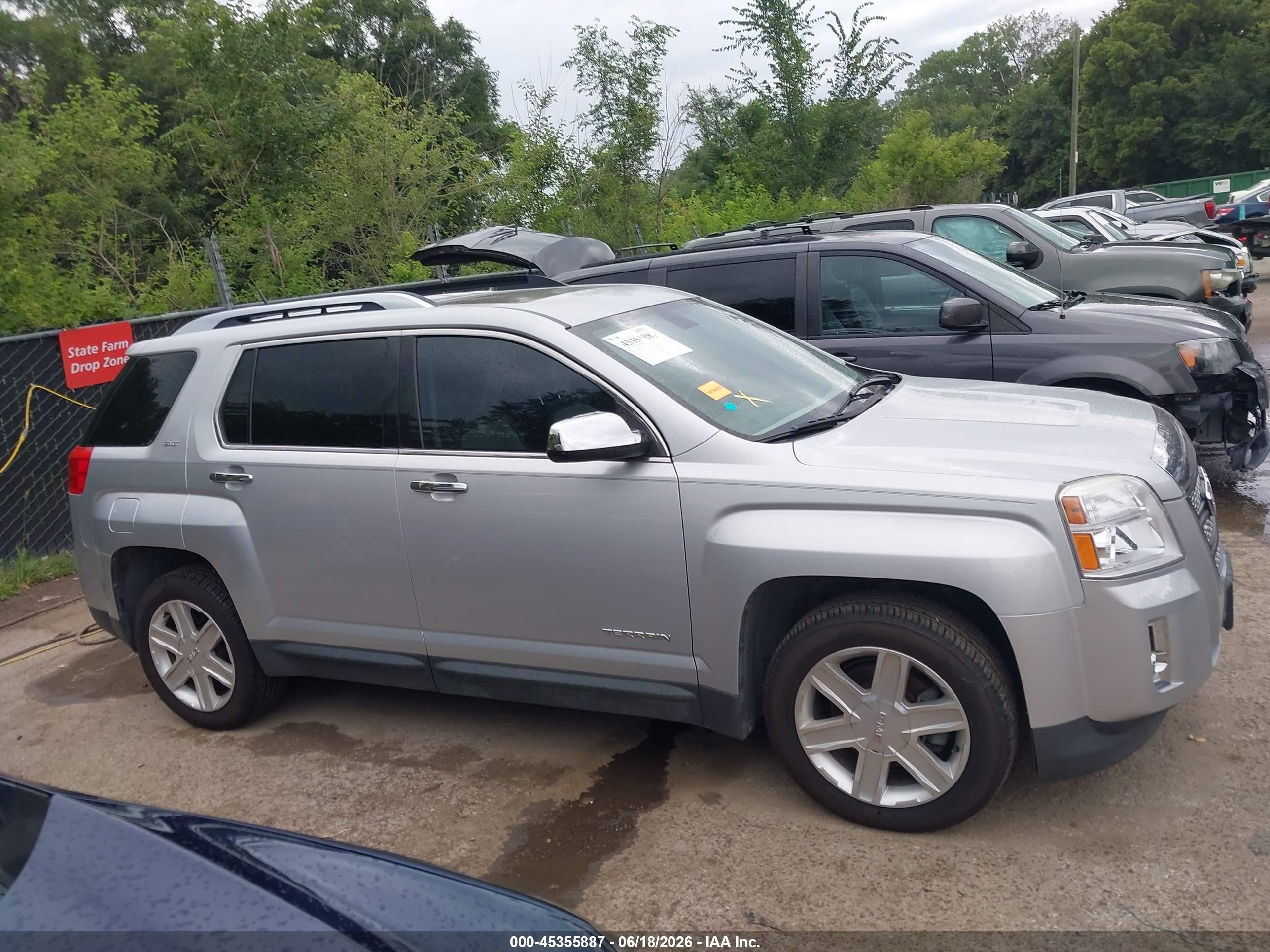 2011 Gmc Terrain Slt-2 Silver vin: 2CTFLXEC9B6443176