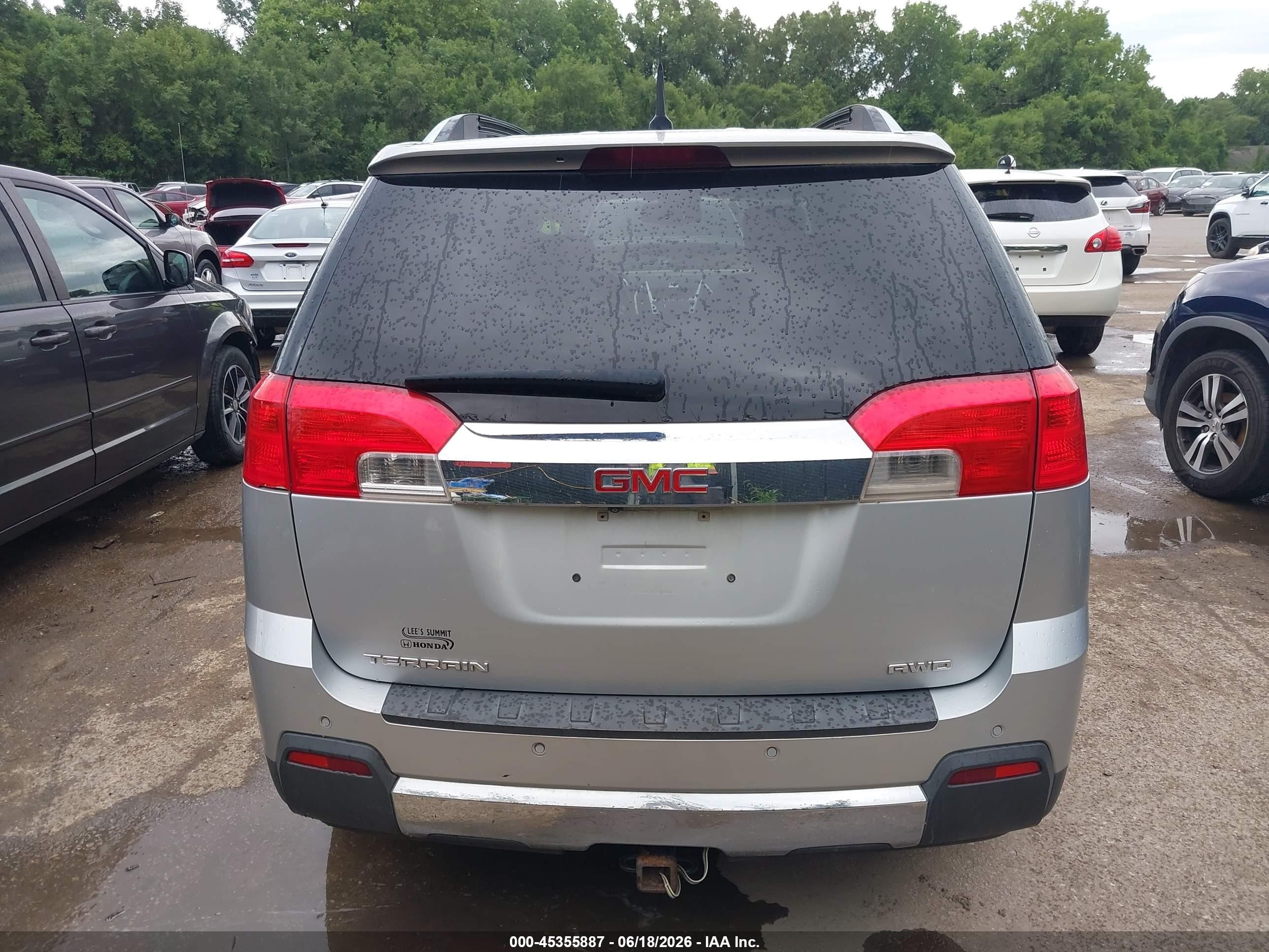 2011 Gmc Terrain Slt-2 Silver vin: 2CTFLXEC9B6443176