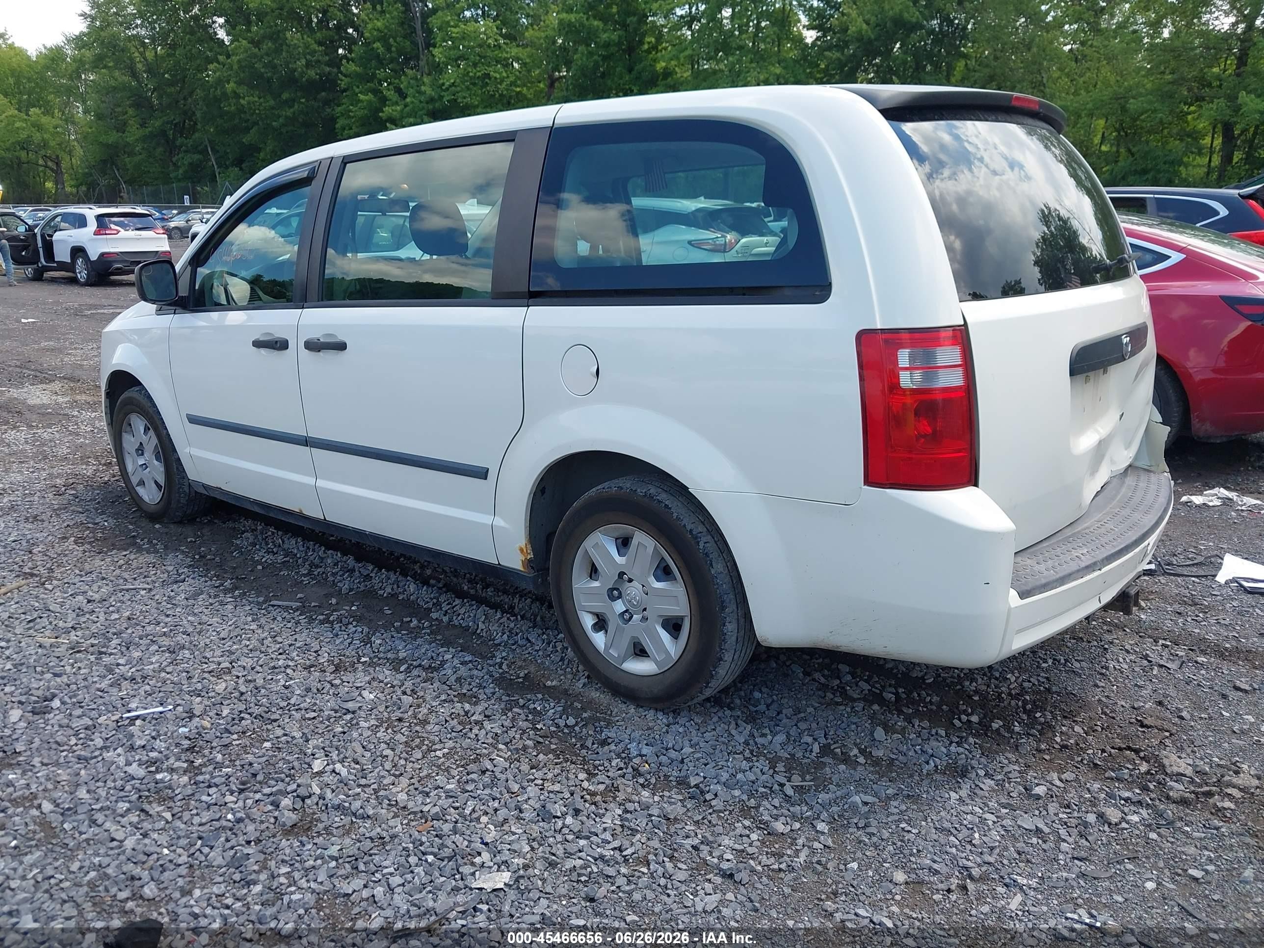 2010 Dodge Grand Caravan C/v White vin: 2D4CN1AE2AR174936