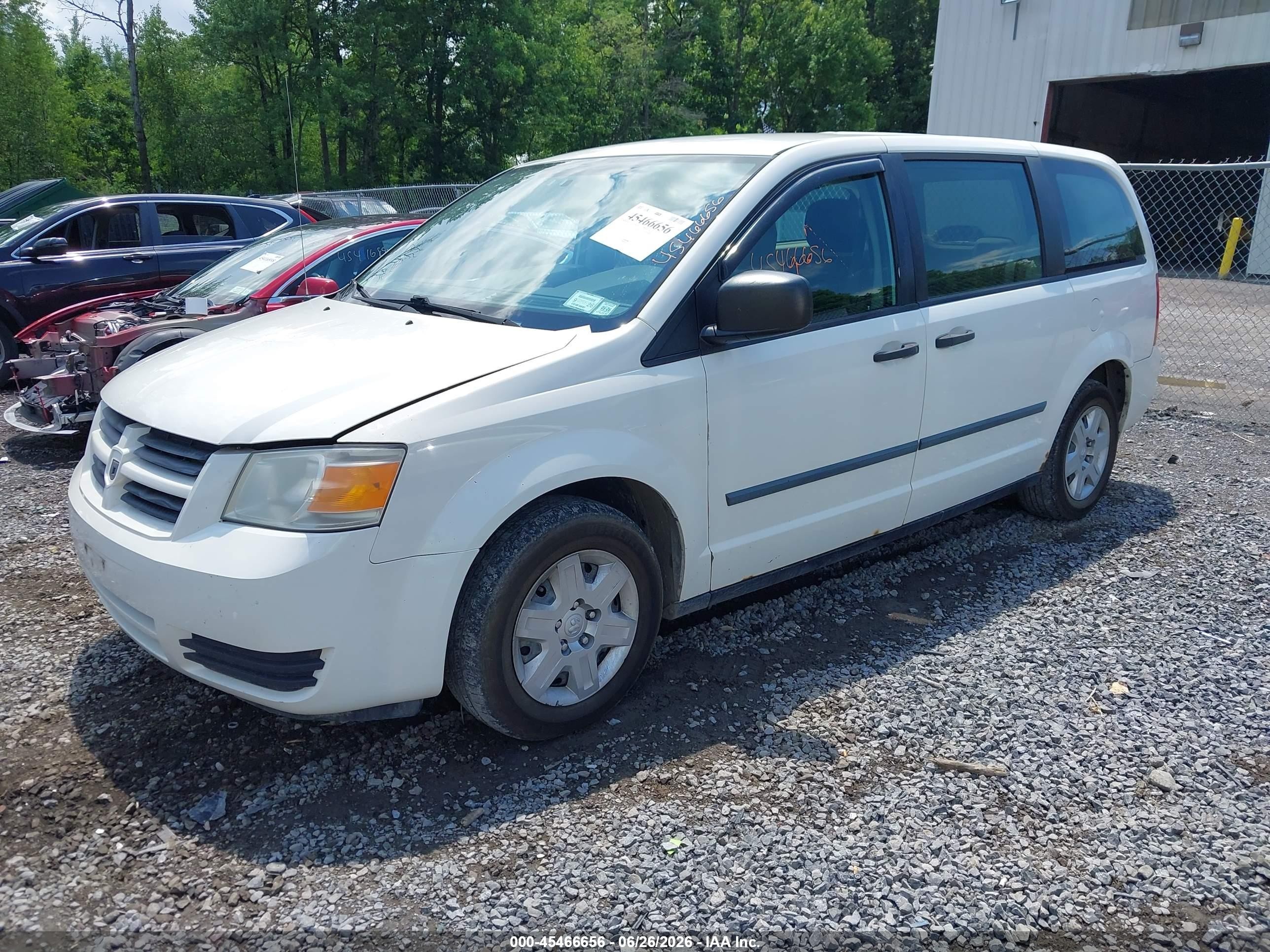 2010 Dodge Grand Caravan C/v White vin: 2D4CN1AE2AR174936