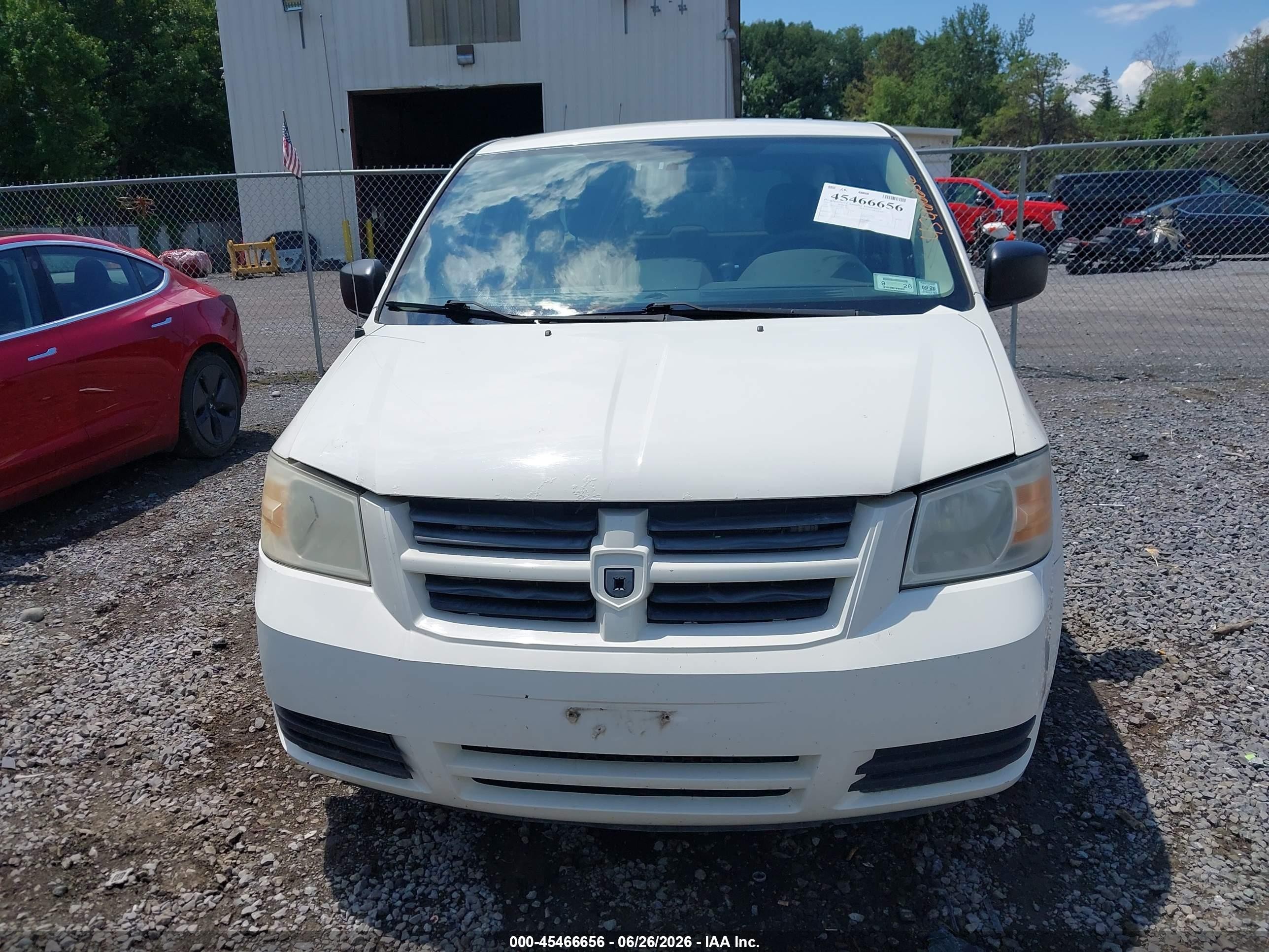 2010 Dodge Grand Caravan C/v White vin: 2D4CN1AE2AR174936