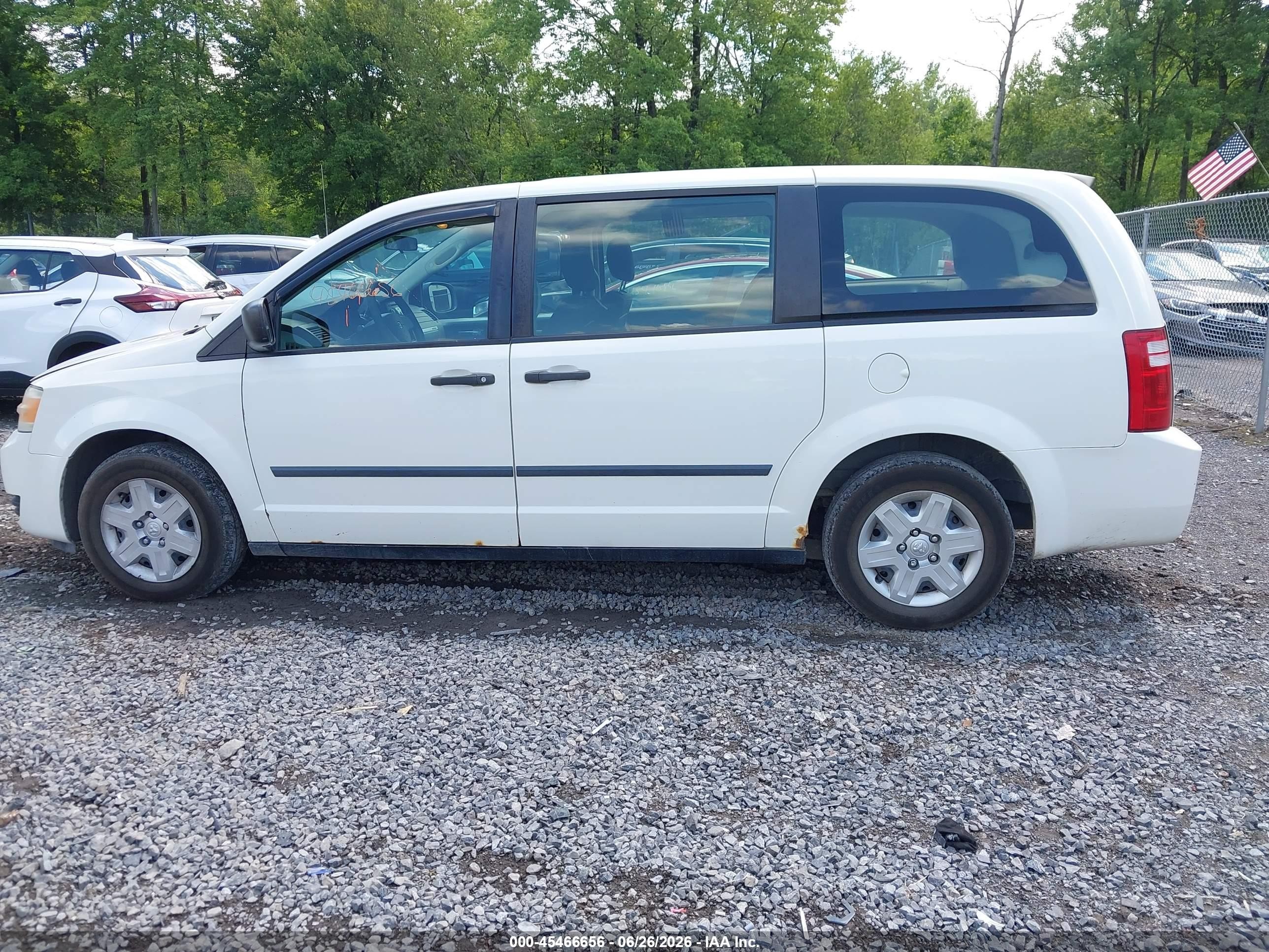 2010 Dodge Grand Caravan C/v White vin: 2D4CN1AE2AR174936