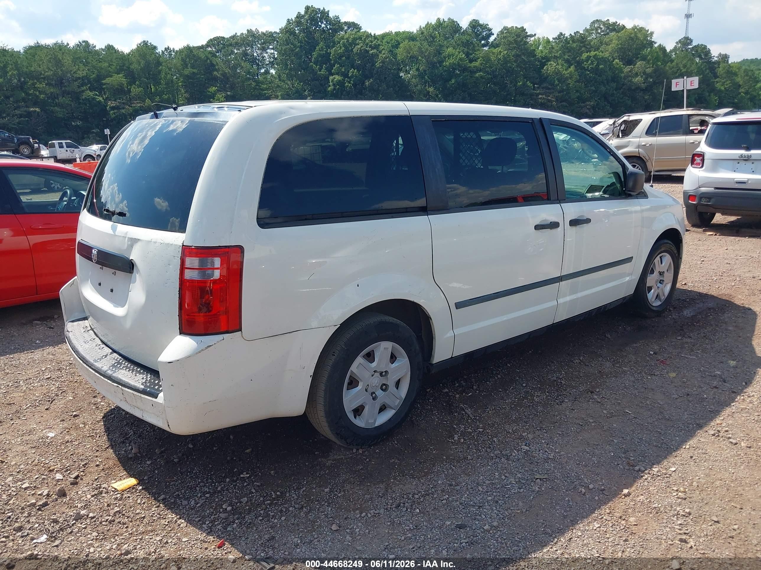 2010 Dodge Grand Caravan C/v White vin: 2D4CN1AE4AR181211