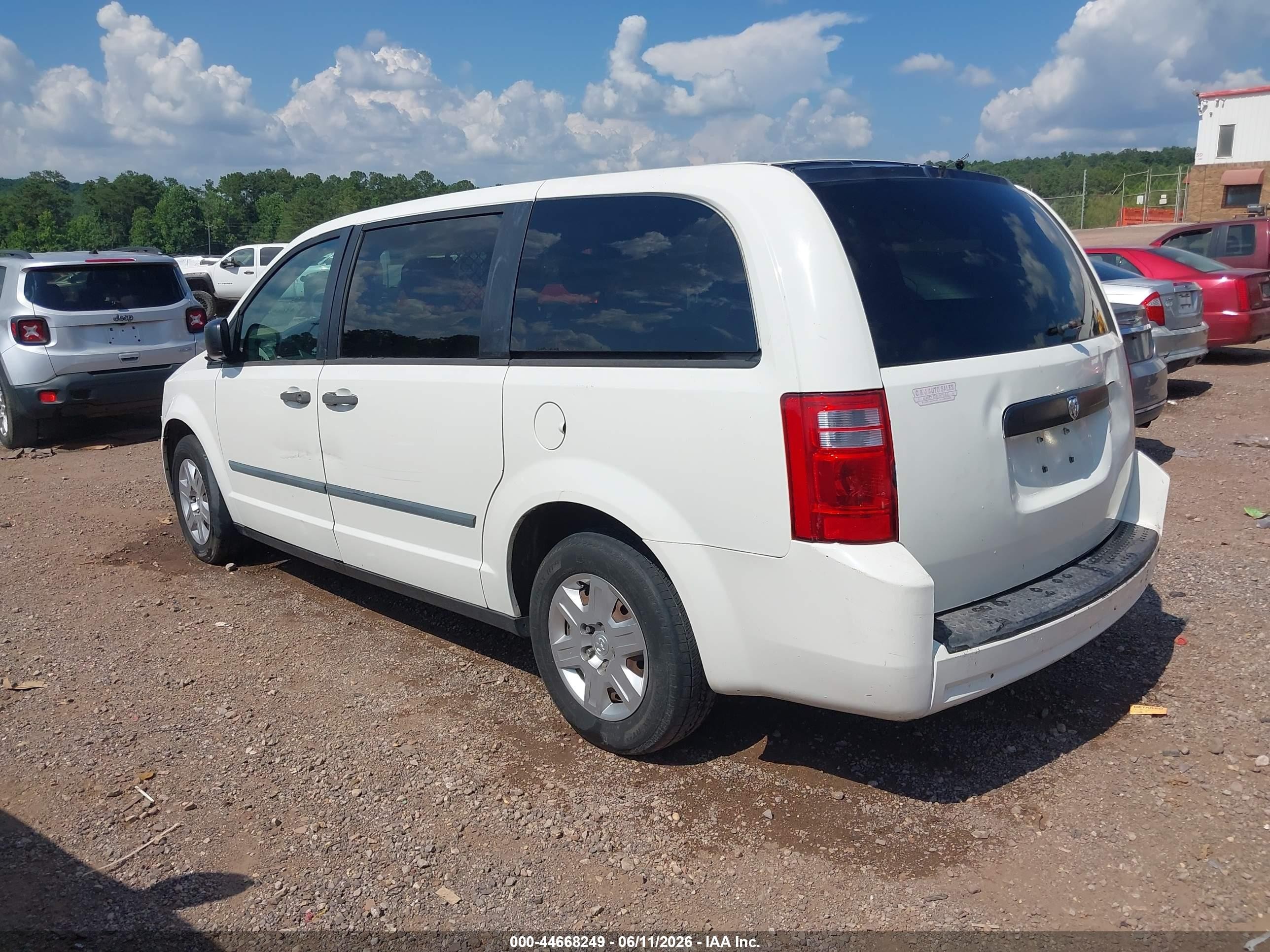 2010 Dodge Grand Caravan C/v White vin: 2D4CN1AE4AR181211