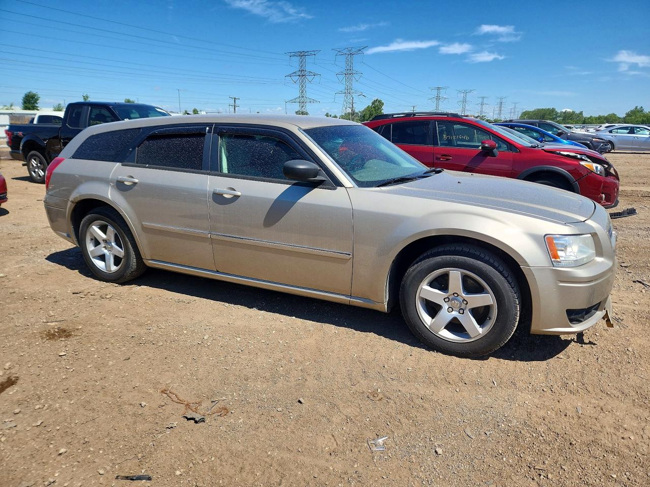 2008 Dodge Magnum Sxt Beige vin: 2D4FV37V28H242717