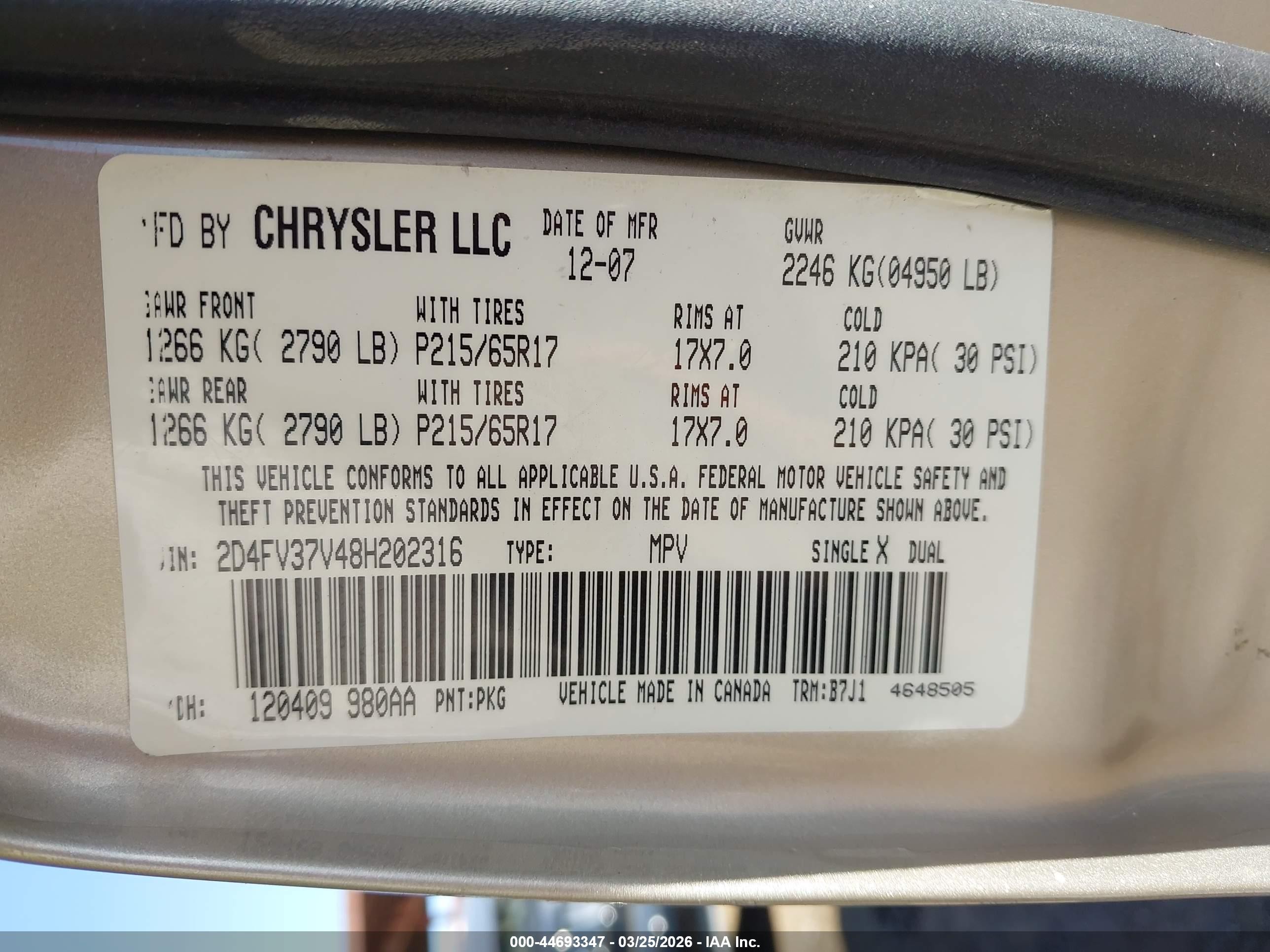 2008 Dodge Magnum Sxt Tan vin: 2D4FV37V48H202316