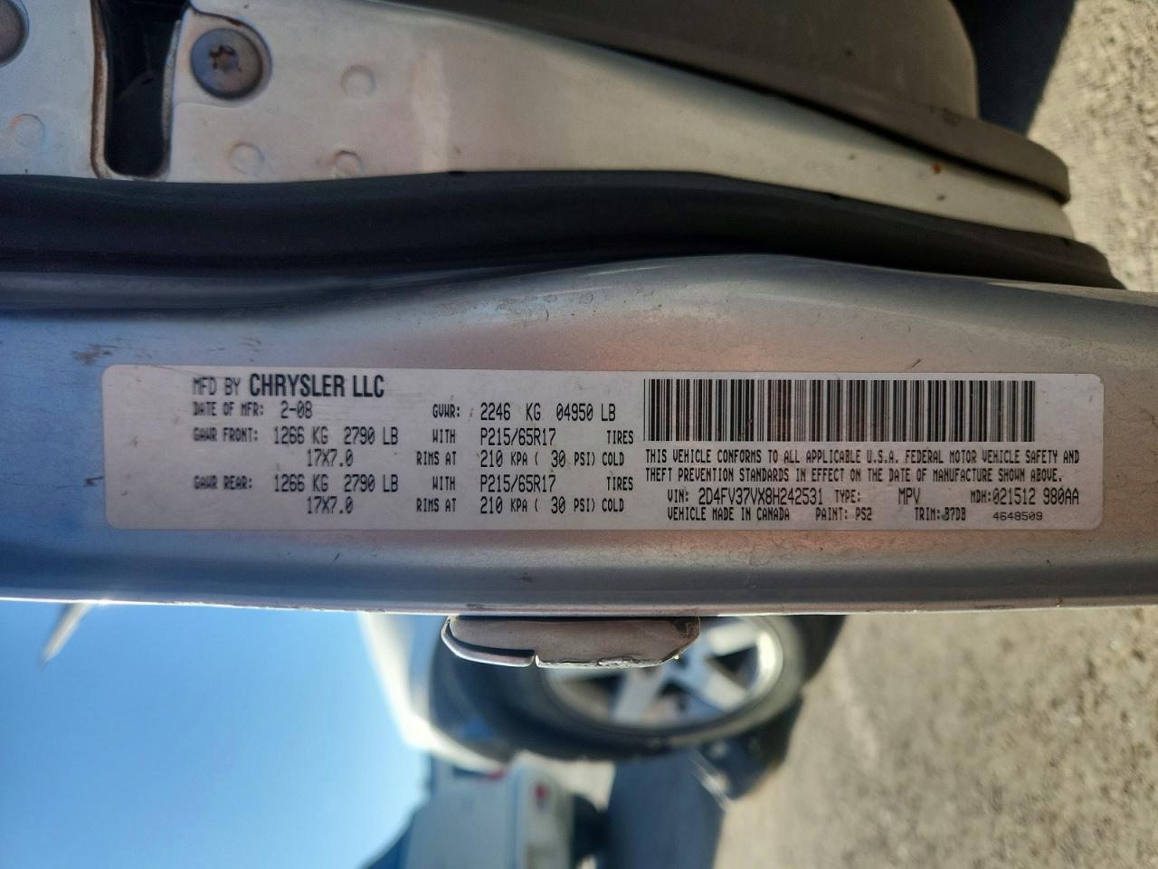 2008 Dodge Magnum Sxt Silver vin: 2D4FV37VX8H242531