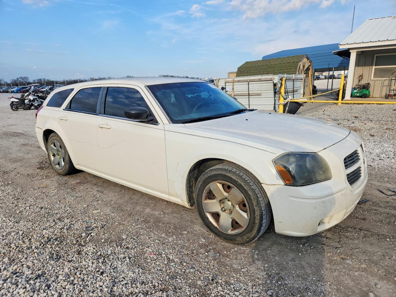 2007 Dodge Magnum Se White vin: 2D4FV47T27H663419