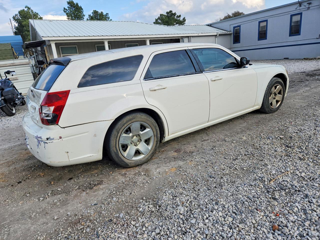 2007 Dodge Magnum Se White vin: 2D4FV47T27H663419