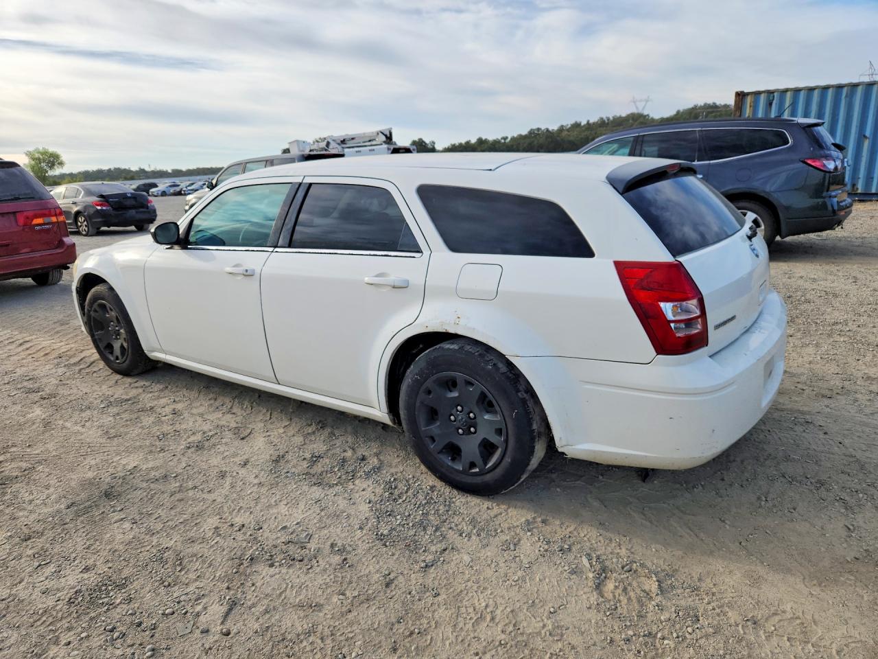 2007 Dodge Magnum Se White vin: 2D4FV47T47H750125
