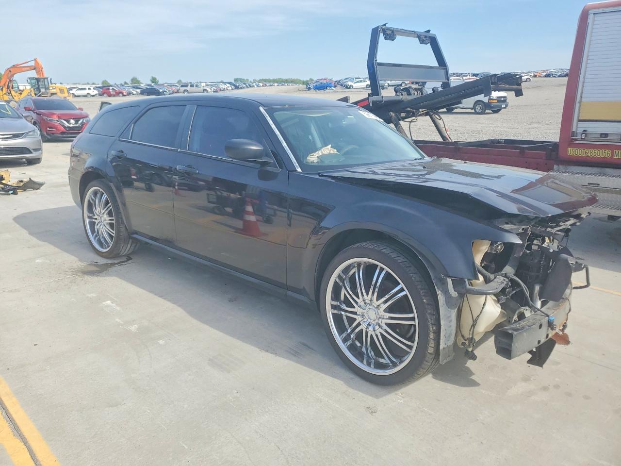 2008 Dodge Magnum Black vin: 2D4FV47T68H167749