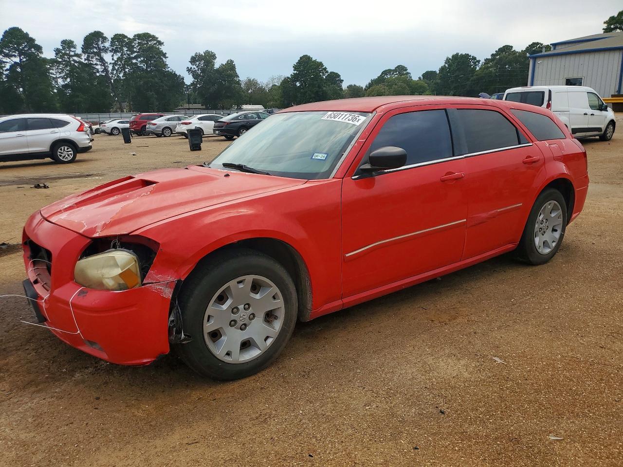2007 Dodge Magnum Sxt Красный vin: 2D4FV47V37H633217