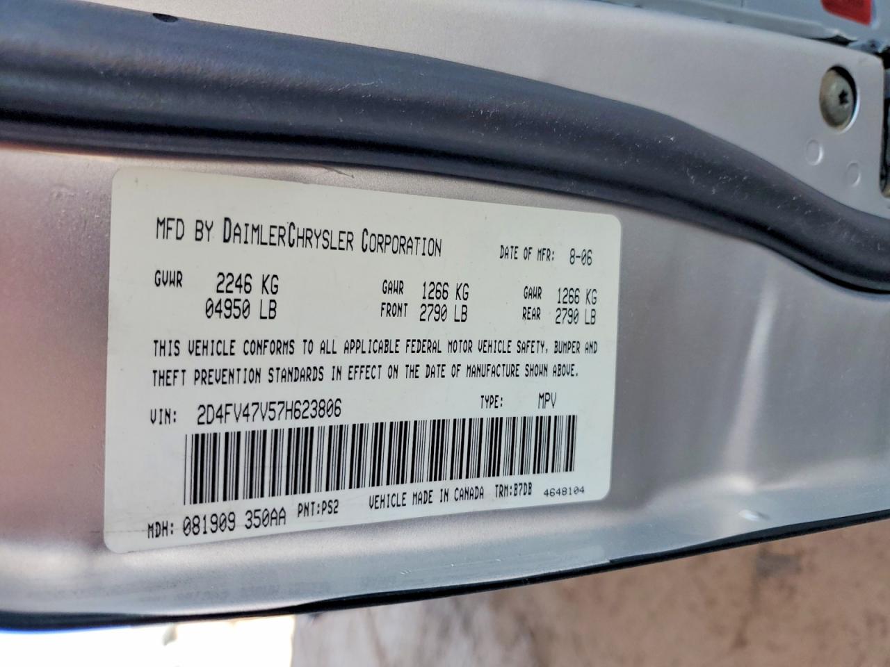 2007 Dodge Magnum Sxt Two Tone vin: 2D4FV47V57H623806