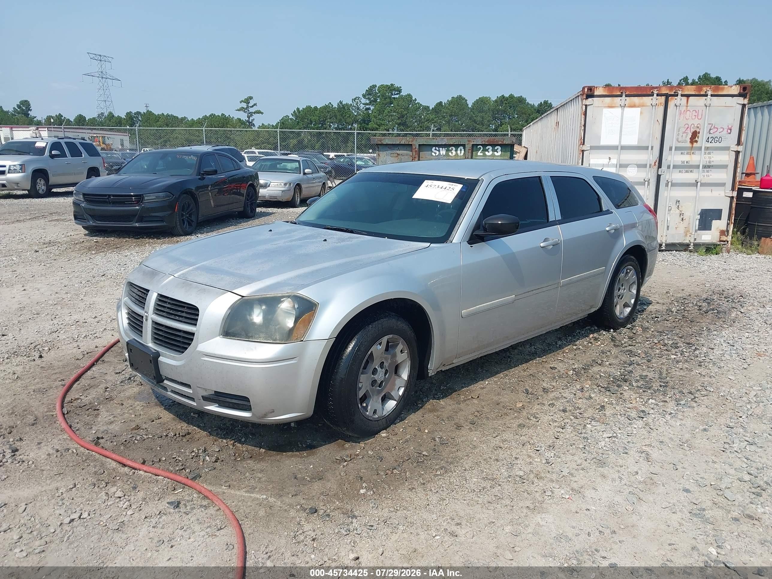 2005 Dodge Magnum Se Silver vin: 2D4FV48T15H593262