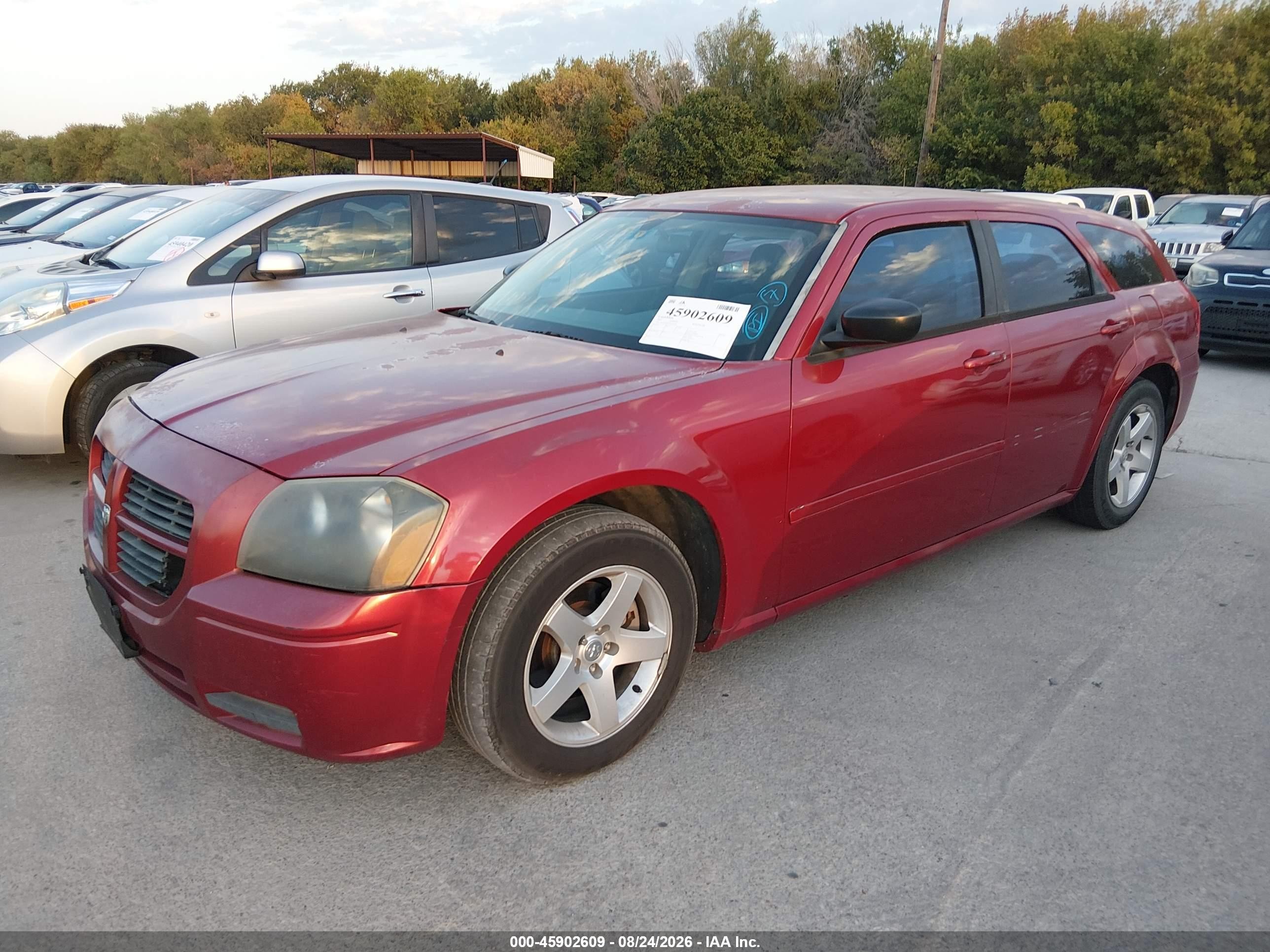 2005 Dodge Magnum Se Red vin: 2D4FV48T95H535545