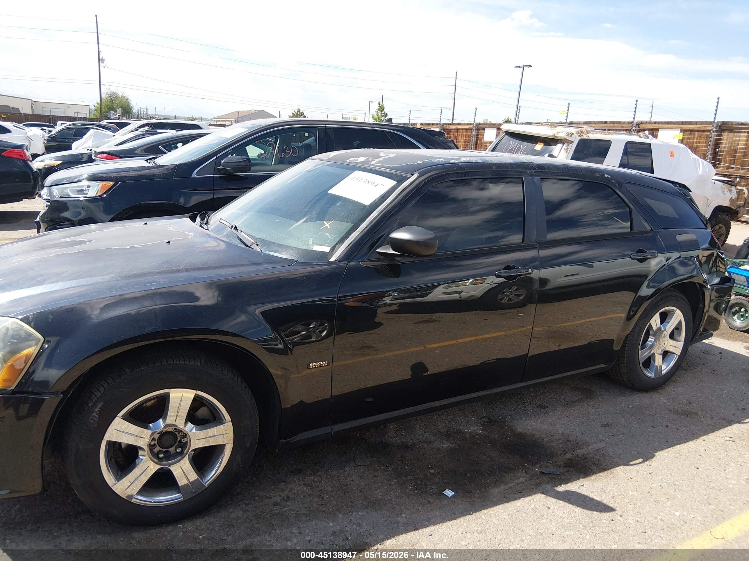 2005 Dodge Magnum Se Черный vin: 2D4FV48V75H592988