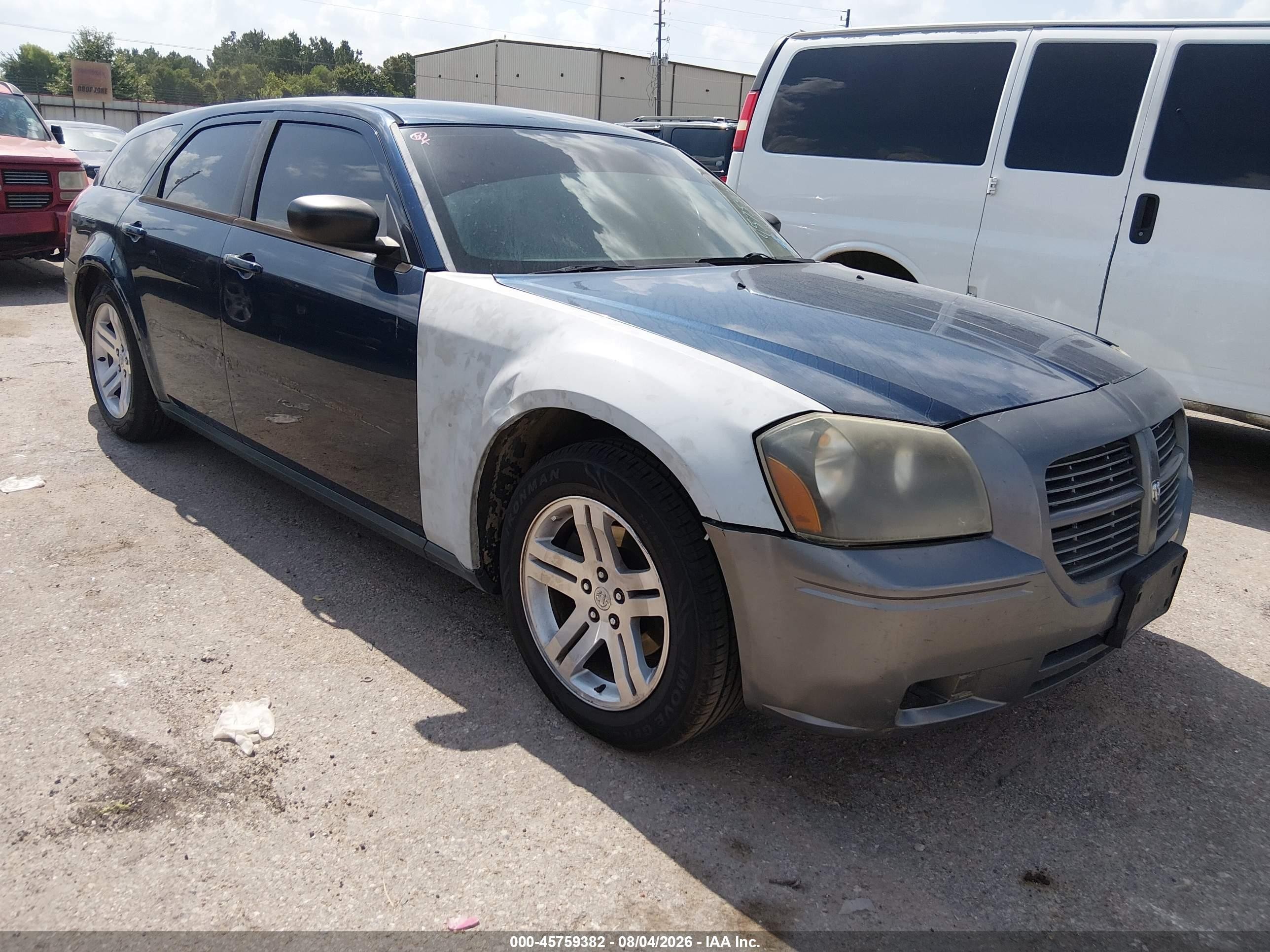 2005 Dodge Magnum Se Blue vin: 2D4FV48VX5H661110