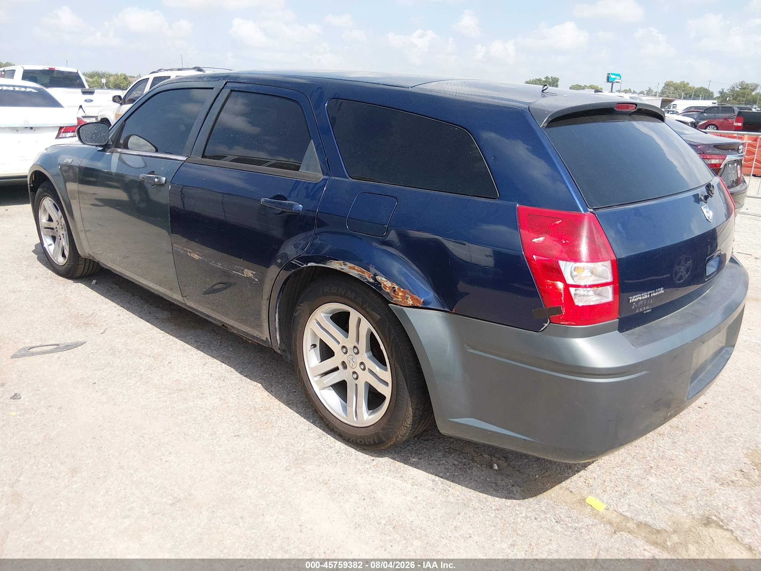 2005 Dodge Magnum Se Blue vin: 2D4FV48VX5H661110