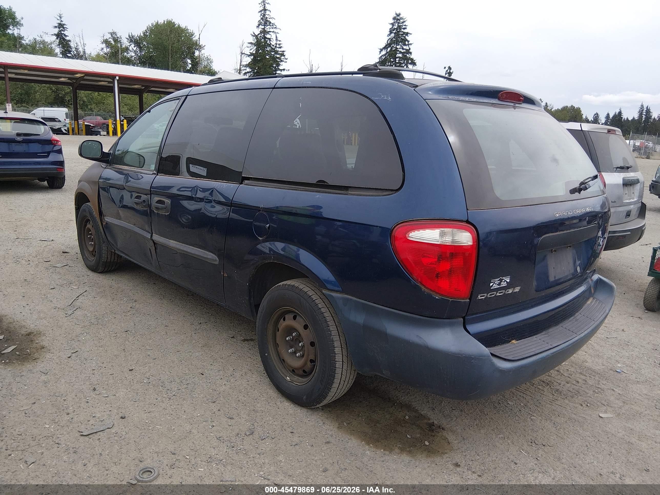 2003 Dodge Grand Caravan Se Blue vin: 2D4GP24353R190465