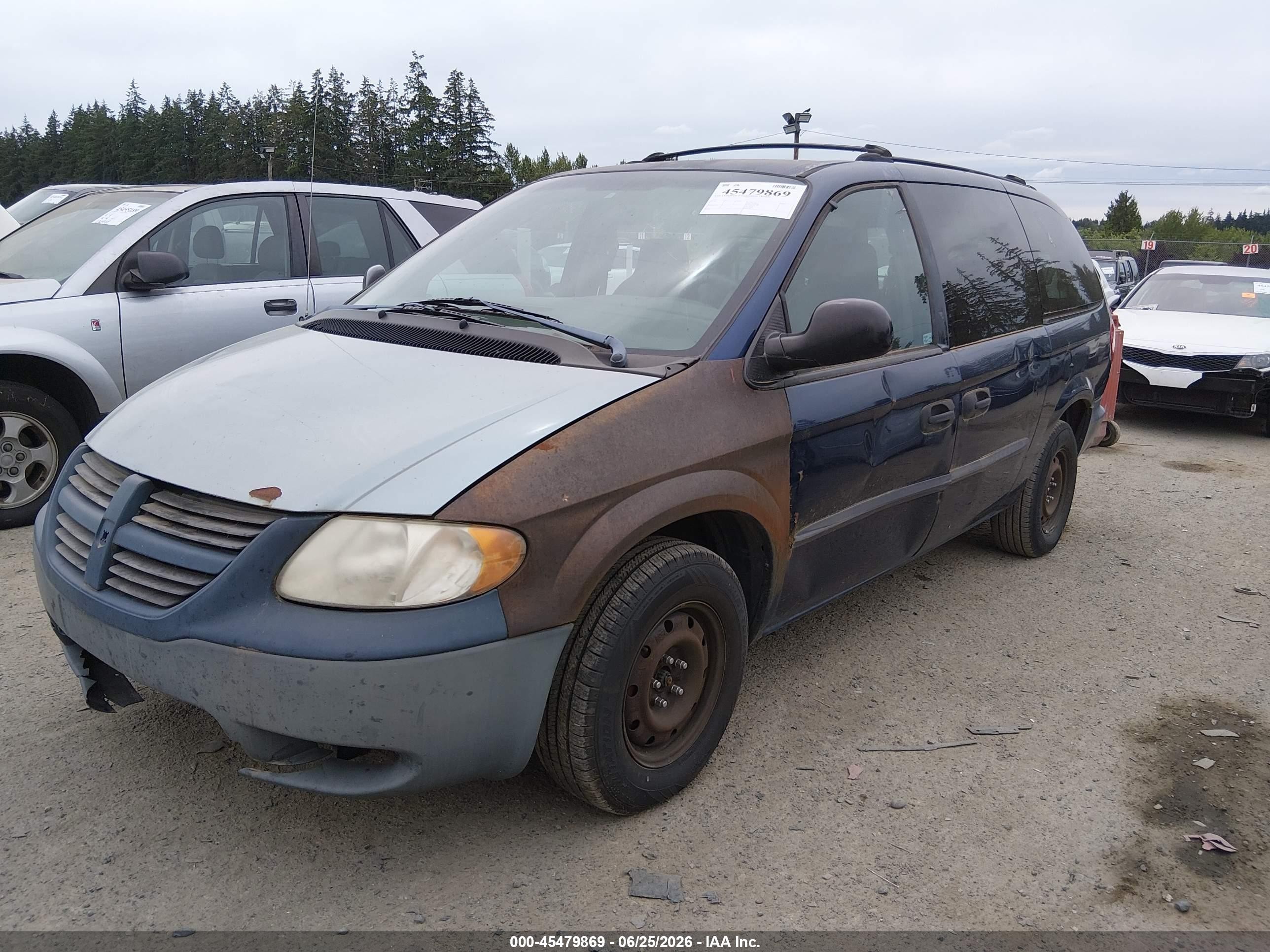 2003 Dodge Grand Caravan Se Blue vin: 2D4GP24353R190465