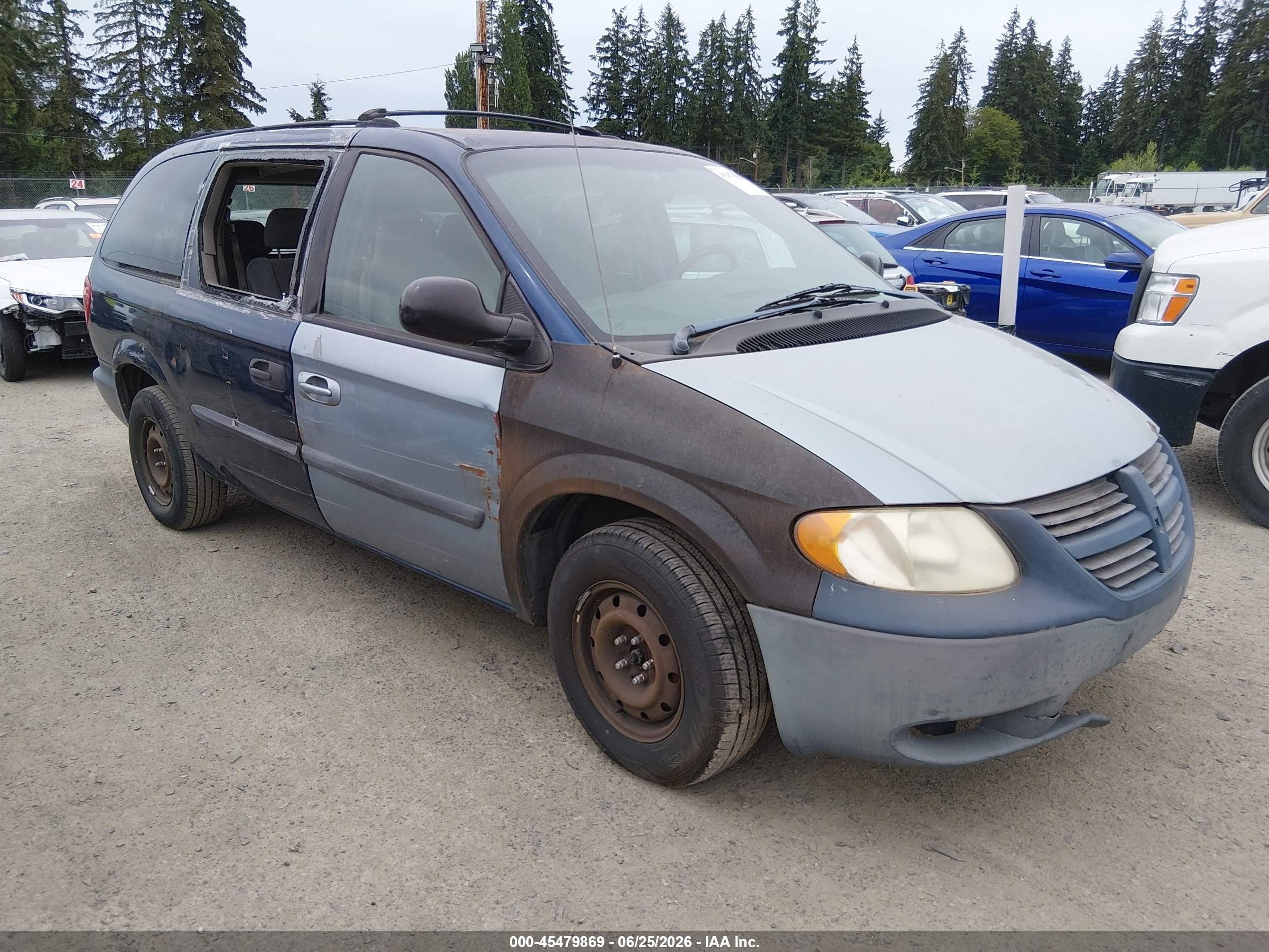 2003 Dodge Grand Caravan Se Blue vin: 2D4GP24353R190465