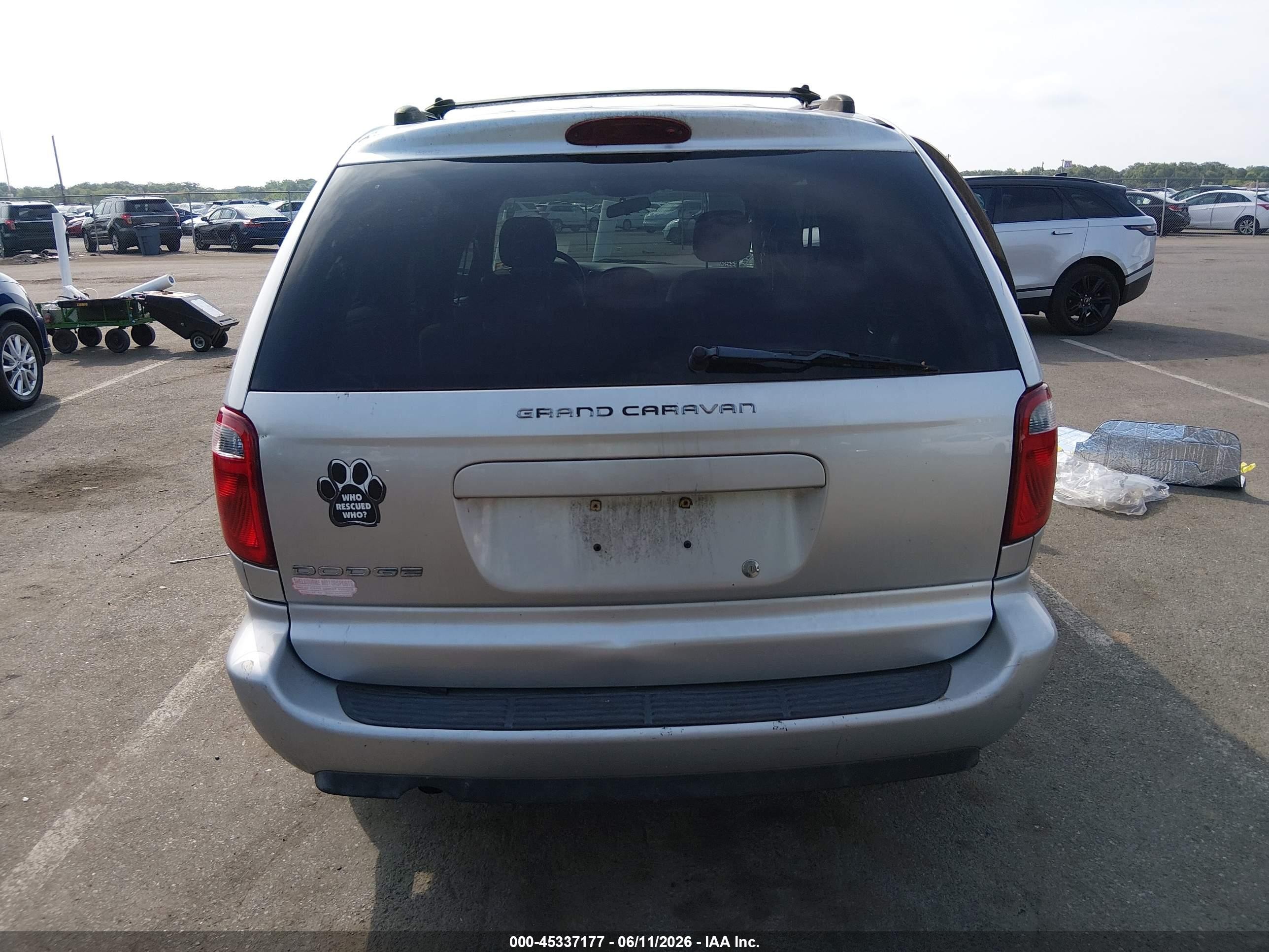2005 Dodge Grand Caravan Se Silver vin: 2D4GP24R05R144534