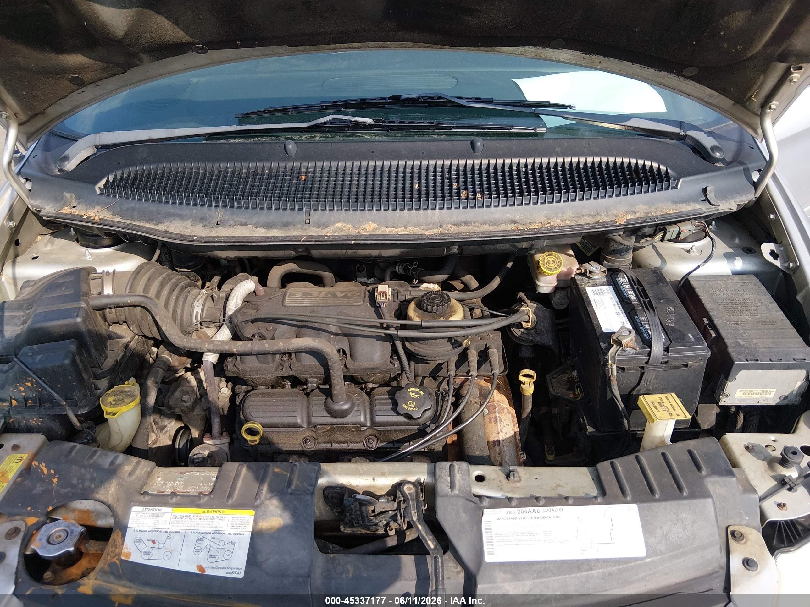2005 Dodge Grand Caravan Se Silver vin: 2D4GP24R05R144534